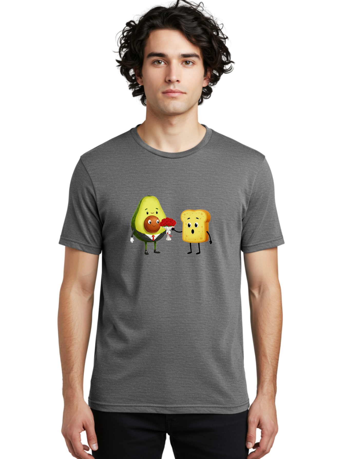 Avocado-Toast-Couple-4 Men'S Graphic Tee, 100% Cotton, Comfortable Casual Summer Wear, Machine Washable, Vintage Camera, Old Camera, Antique Camera, Black Camera, Classic Photography, Photography Equipment, Nostalgic Device, Film Camera, Bah536