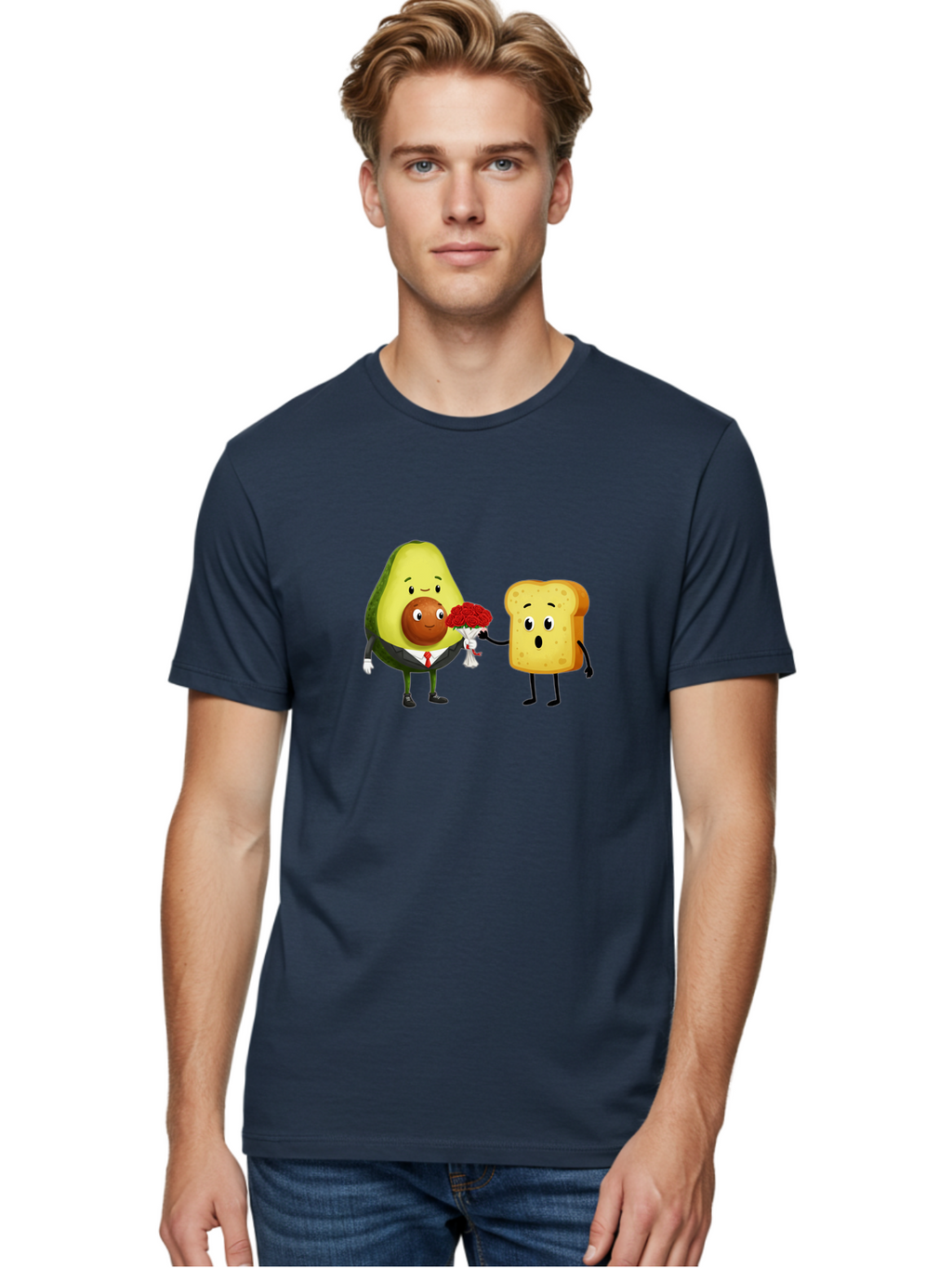 Avocado-Toast-Couple-4 Men'S Graphic Tee, 100% Cotton, Comfortable Casual Summer Wear, Machine Washable, Vintage Camera, Old Camera, Antique Camera, Black Camera, Classic Photography, Photography Equipment, Nostalgic Device, Film Camera, Bah536