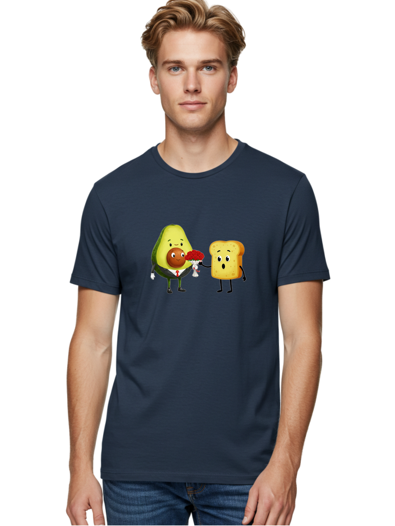 Avocado-Toast-Couple-4 Men'S Graphic Tee, 100% Cotton, Comfortable Casual Summer Wear, Machine Washable, Vintage Camera, Old Camera, Antique Camera, Black Camera, Classic Photography, Photography Equipment, Nostalgic Device, Film Camera, Bah536