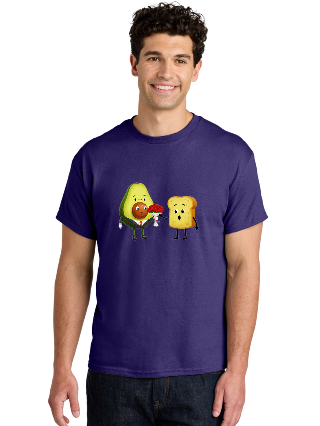 Avocado-Toast-Couple-4 Men'S Graphic Tee, 100% Cotton, Comfortable Casual Summer Wear, Machine Washable, Vintage Camera, Old Camera, Antique Camera, Black Camera, Classic Photography, Photography Equipment, Nostalgic Device, Film Camera, Bah536