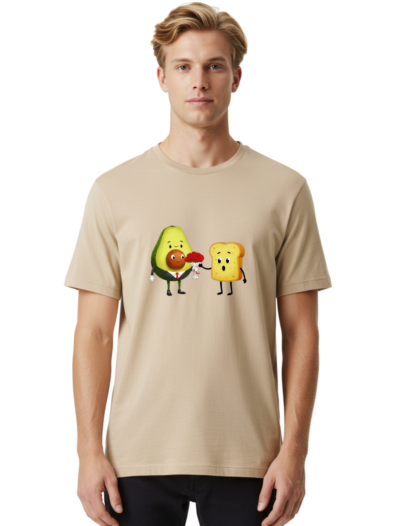 Avocado-Toast-Couple-4 Men'S Graphic Tee, 100% Cotton, Comfortable Casual Summer Wear, Machine Washable, Vintage Camera, Old Camera, Antique Camera, Black Camera, Classic Photography, Photography Equipment, Nostalgic Device, Film Camera, Bah536