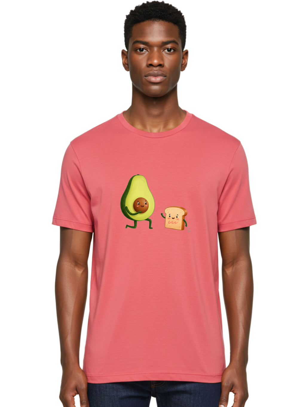 Avocado-Toast-Friends-1 Men'S Graphic Tee, 100% Cotton, Comfortable Casual Summer Wear, Machine Washable, Vintage Camera, Old Camera, Antique Camera, Black Camera, Classic Photography, Photography Equipment, Nostalgic Device, Film Camera, Bah539