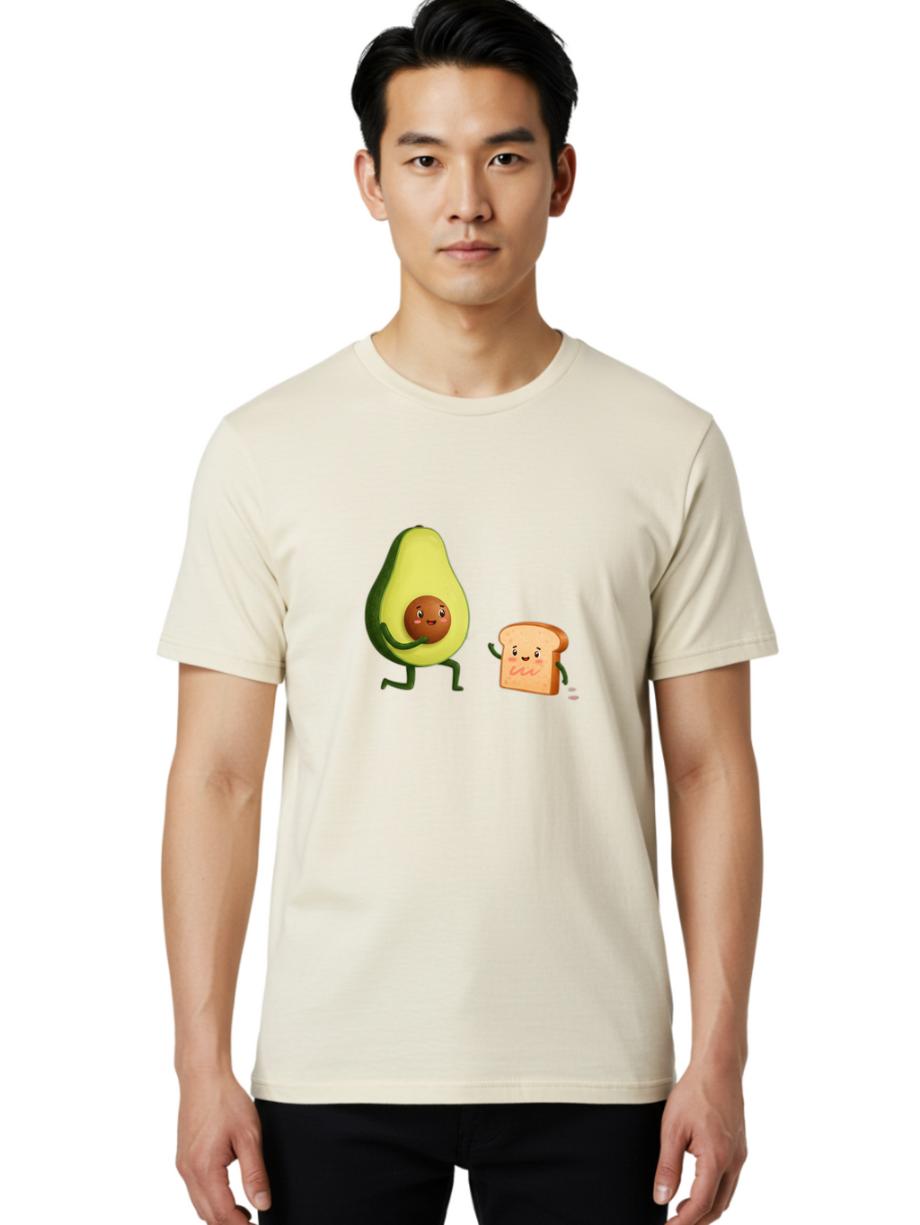 Avocado-Toast-Friends-1 Men'S Graphic Tee, 100% Cotton, Comfortable Casual Summer Wear, Machine Washable, Vintage Camera, Old Camera, Antique Camera, Black Camera, Classic Photography, Photography Equipment, Nostalgic Device, Film Camera, Bah539