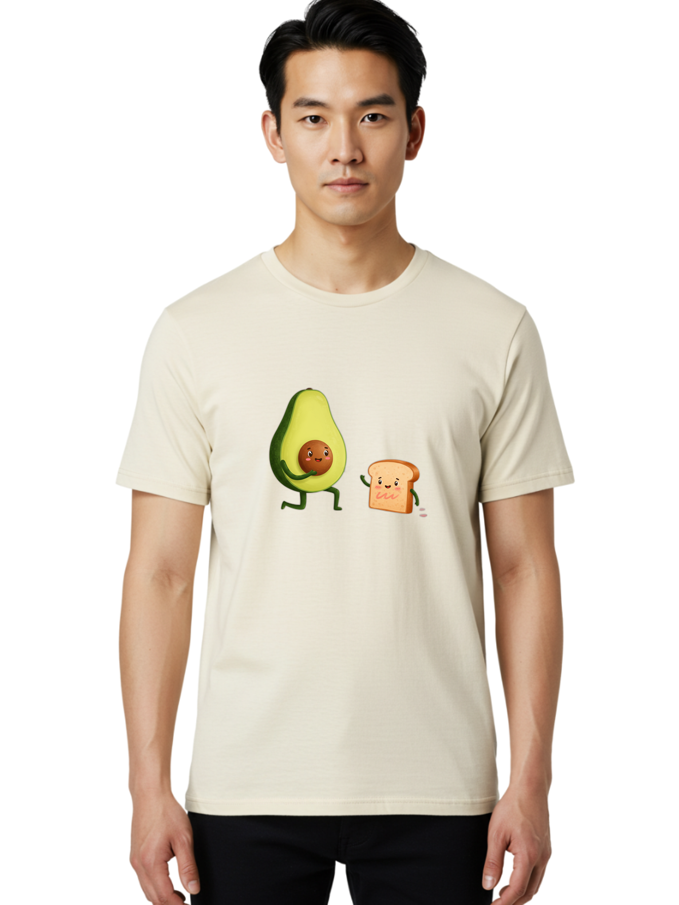 Avocado-Toast-Friends-1 Men'S Graphic Tee, 100% Cotton, Comfortable Casual Summer Wear, Machine Washable, Vintage Camera, Old Camera, Antique Camera, Black Camera, Classic Photography, Photography Equipment, Nostalgic Device, Film Camera, Bah539