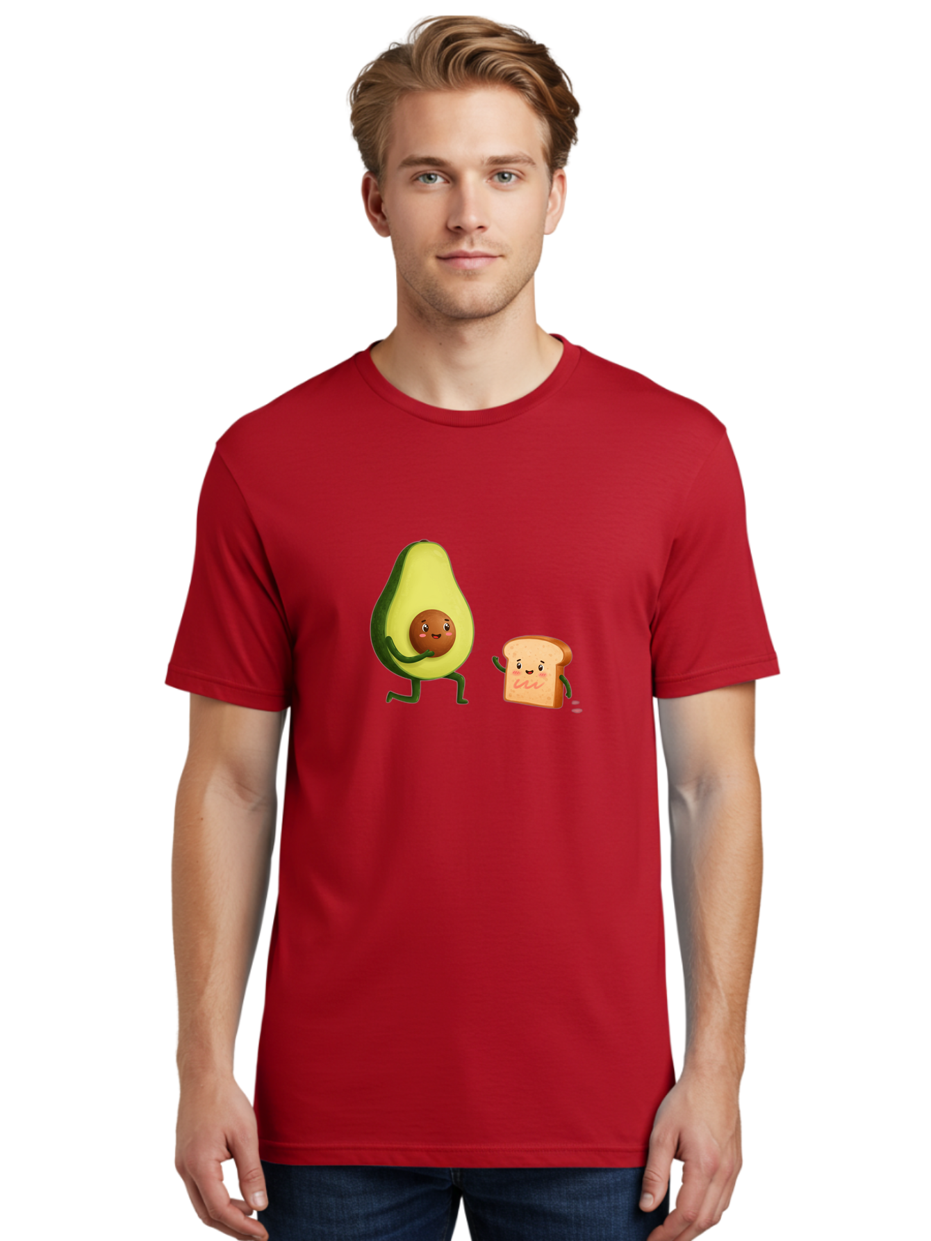 Avocado-Toast-Friends-1 Men'S Graphic Tee, 100% Cotton, Comfortable Casual Summer Wear, Machine Washable, Vintage Camera, Old Camera, Antique Camera, Black Camera, Classic Photography, Photography Equipment, Nostalgic Device, Film Camera, Bah539