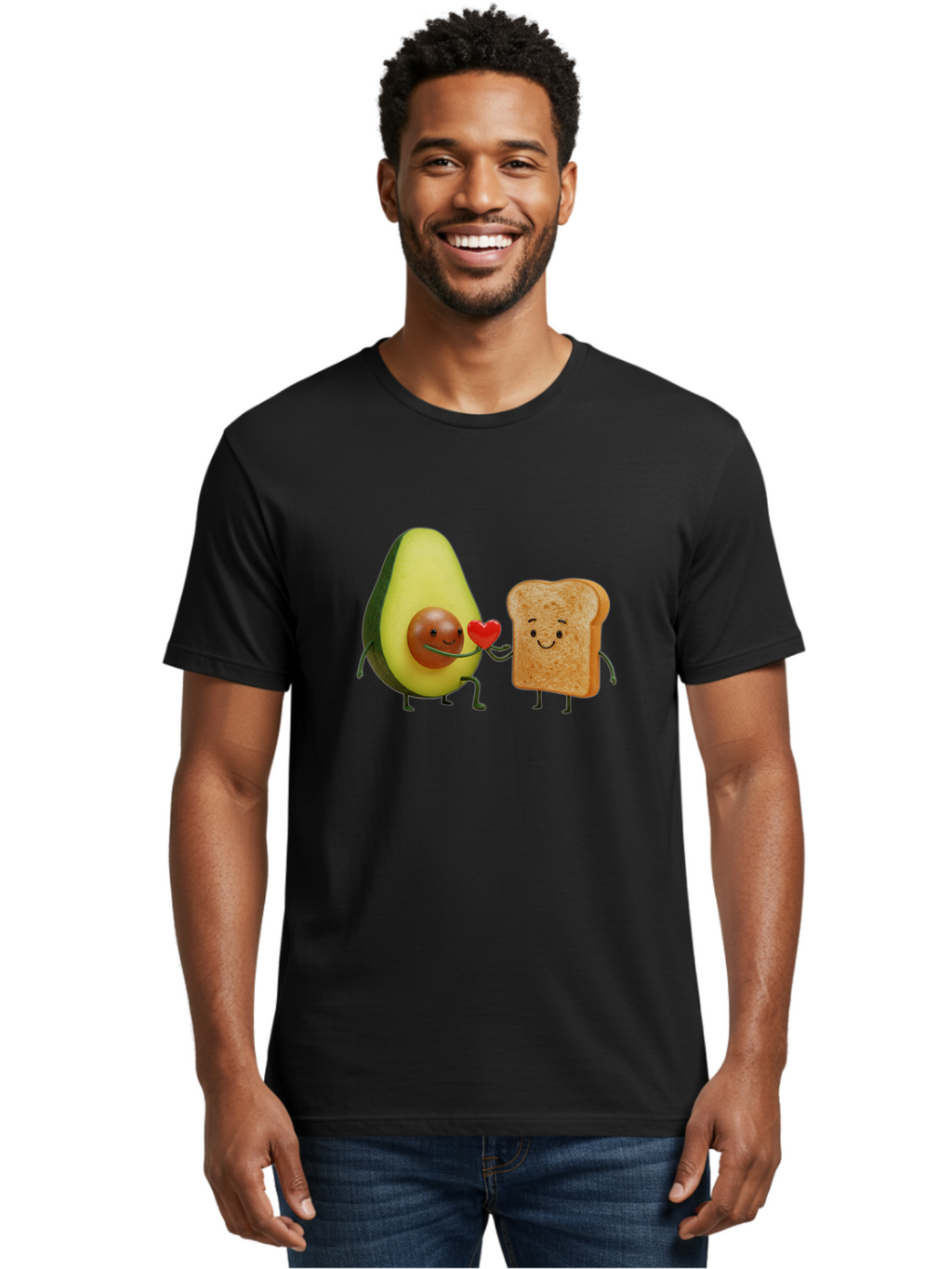 Avocado-Toast-Love-1 Men'S Graphic Tee, 100% Cotton, Comfortable Casual Summer Wear, Machine Washable, Vintage Camera, Old Camera, Antique Camera, Black Camera, Classic Photography, Photography Equipment, Nostalgic Device, Film Camera, Bah541