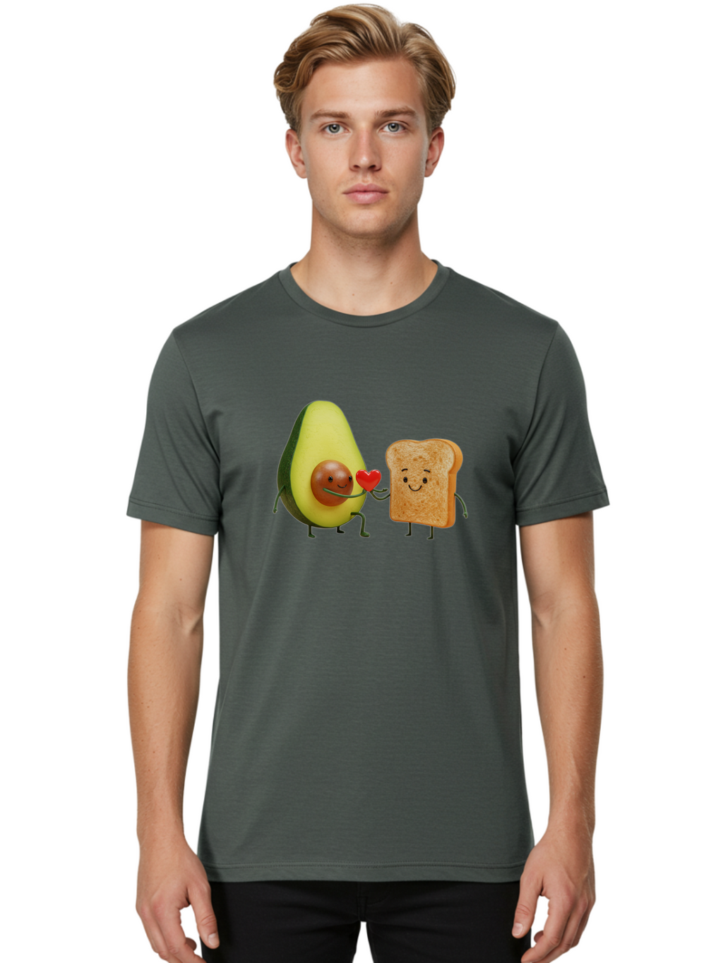 Avocado-Toast-Love-1 Men'S Graphic Tee, 100% Cotton, Comfortable Casual Summer Wear, Machine Washable, Vintage Camera, Old Camera, Antique Camera, Black Camera, Classic Photography, Photography Equipment, Nostalgic Device, Film Camera, Bah541