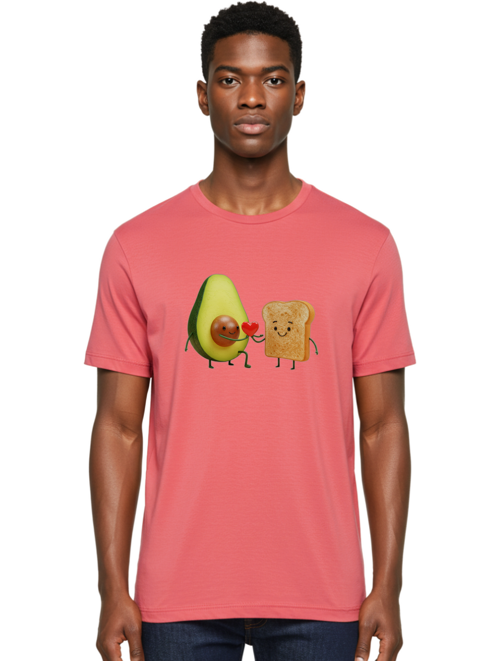 Avocado-Toast-Love-1 Men'S Graphic Tee, 100% Cotton, Comfortable Casual Summer Wear, Machine Washable, Vintage Camera, Old Camera, Antique Camera, Black Camera, Classic Photography, Photography Equipment, Nostalgic Device, Film Camera, Bah541