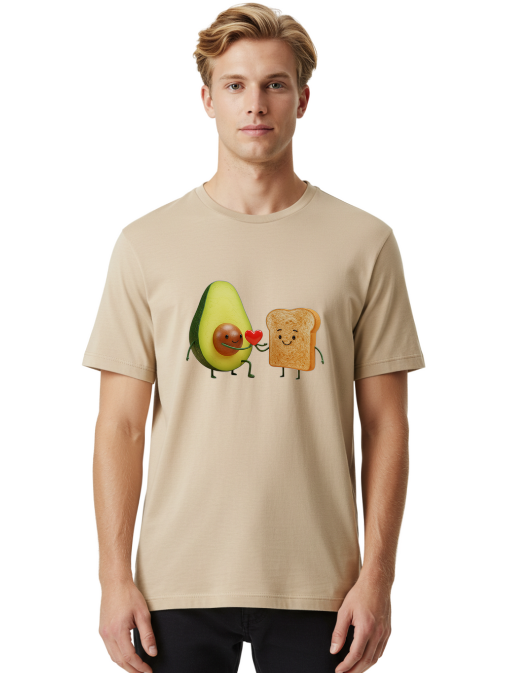 Avocado-Toast-Love-1 Men'S Graphic Tee, 100% Cotton, Comfortable Casual Summer Wear, Machine Washable, Vintage Camera, Old Camera, Antique Camera, Black Camera, Classic Photography, Photography Equipment, Nostalgic Device, Film Camera, Bah541