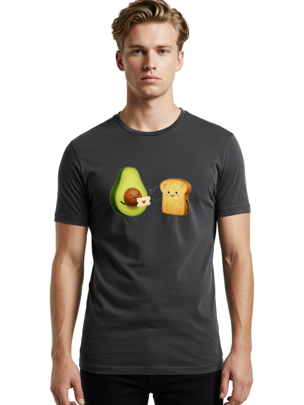 Avocado-Toast-Love-2 Men'S Graphic Tee, 100% Cotton, Comfortable Casual Summer Wear, Machine Washable, Vintage Camera, Old Camera, Antique Camera, Black Camera, Classic Photography, Photography Equipment, Nostalgic Device, Film Camera, Bah542