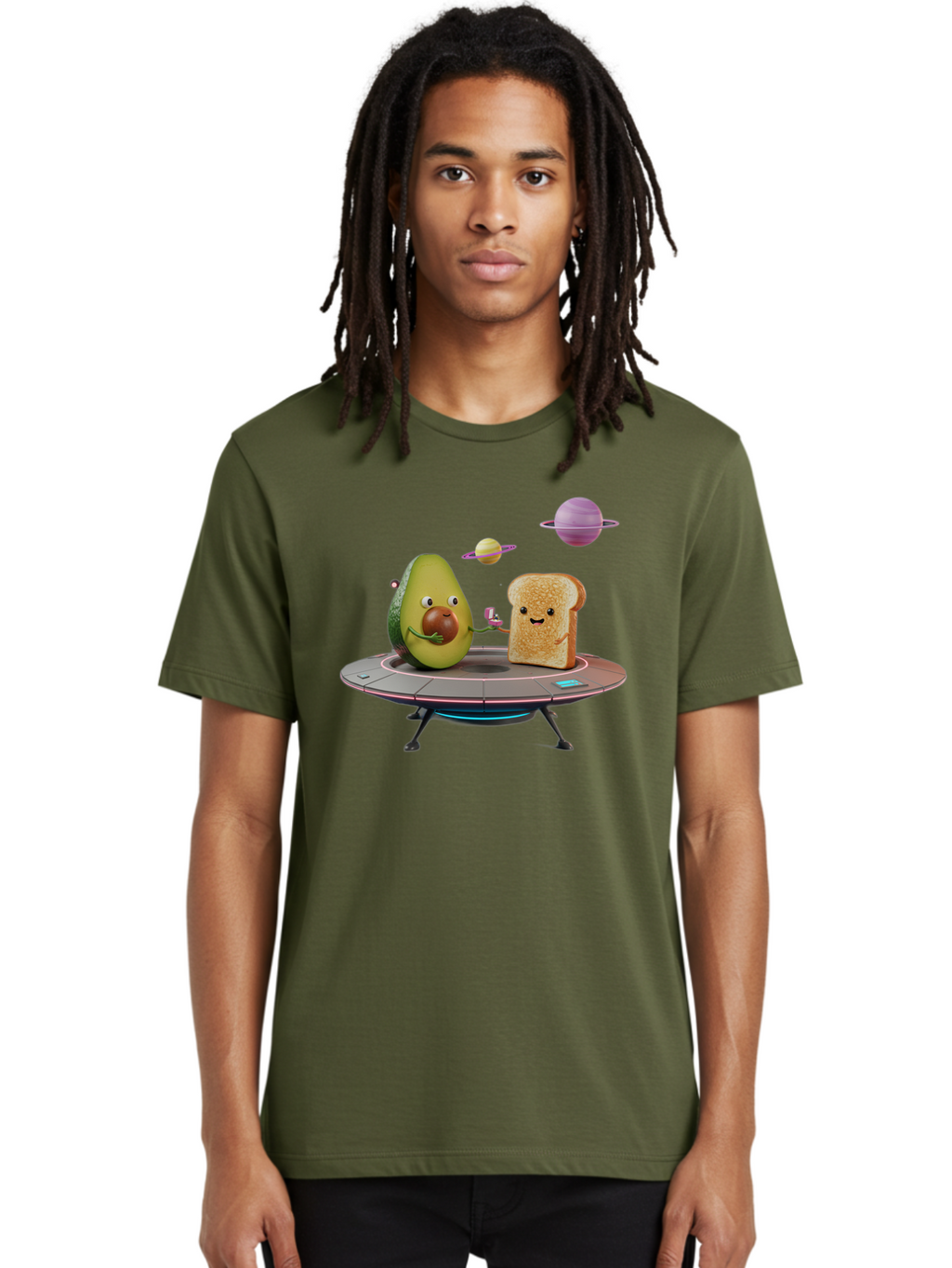 Avocado-Toast-Spacecraft Men'S Graphic Tee, 100% Cotton, Comfortable Casual Summer Wear, Machine Washable, Vintage Camera, Old Camera, Antique Camera, Black Camera, Classic Photography, Photography Equipment, Nostalgic Device, Film Camera, Bah546
