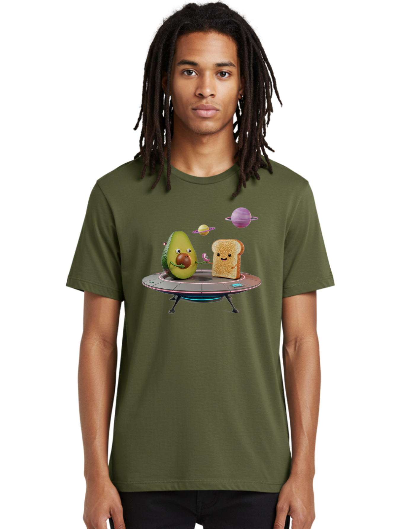 Avocado-Toast-Spacecraft Men'S Graphic Tee, 100% Cotton, Comfortable Casual Summer Wear, Machine Washable, Vintage Camera, Old Camera, Antique Camera, Black Camera, Classic Photography, Photography Equipment, Nostalgic Device, Film Camera, Bah546