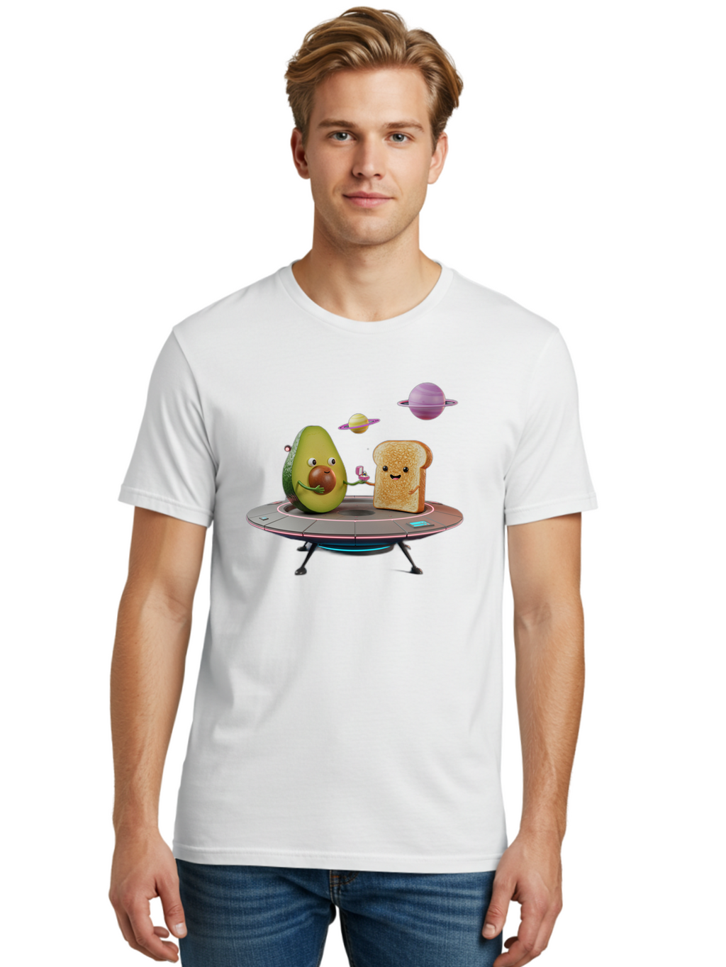 Avocado-Toast-Spacecraft Men'S Graphic Tee, 100% Cotton, Comfortable Casual Summer Wear, Machine Washable, Vintage Camera, Old Camera, Antique Camera, Black Camera, Classic Photography, Photography Equipment, Nostalgic Device, Film Camera, Bah546