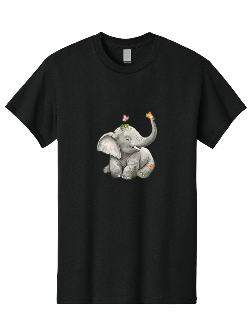 Baby-Elephant-With-Butterflies Men'S Graphic Tee, 100% Cotton, Comfortable Casual Summer Wear, Machine Washable, Vintage Camera, Old Camera, Antique Camera, Black Camera, Classic Photography, Photography Equipment, Nostalgic Device, Bah548