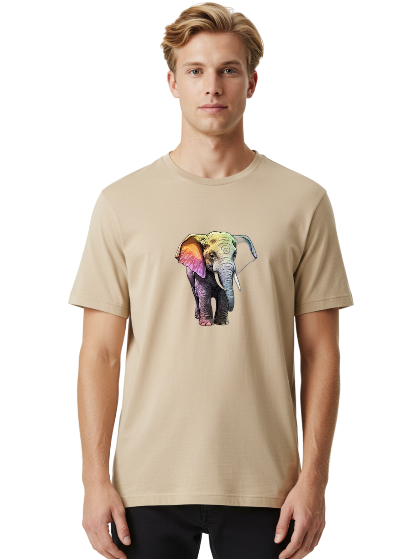 Baby-Elephant Men'S Graphic Tee, 100% Cotton, Comfortable Casual Summer Wear, Machine Washable, Vintage Camera, Old Camera, Antique Camera, Black Camera, Classic Photography, Photography Equipment, Nostalgic Device, Film Camera, Camera Art Bah549