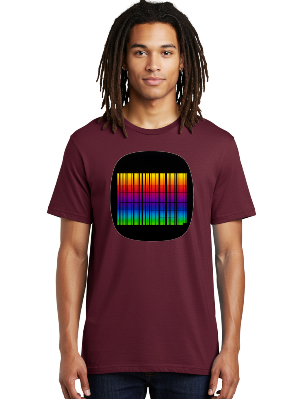 Barcode-Tv-Screen Men'S Graphic Tee, 100% Cotton, Comfortable Casual Summer Wear, Machine Washable, Vintage Camera, Old Camera, Antique Camera, Black Camera, Classic Photography, Photography Equipment, Nostalgic Device, Film Camera, Camera Art Bah551