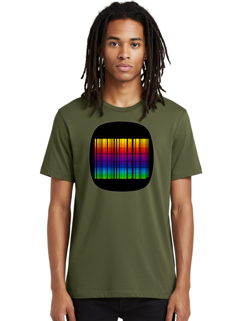 Barcode-Tv-Screen Men'S Graphic Tee, 100% Cotton, Comfortable Casual Summer Wear, Machine Washable, Vintage Camera, Old Camera, Antique Camera, Black Camera, Classic Photography, Photography Equipment, Nostalgic Device, Film Camera, Camera Art Bah551