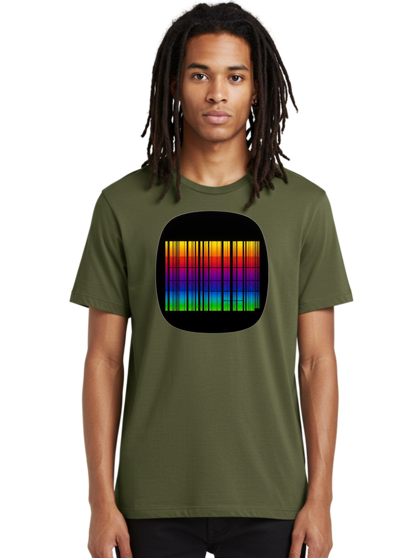 Barcode-Tv-Screen Men'S Graphic Tee, 100% Cotton, Comfortable Casual Summer Wear, Machine Washable, Vintage Camera, Old Camera, Antique Camera, Black Camera, Classic Photography, Photography Equipment, Nostalgic Device, Film Camera, Camera Art Bah551