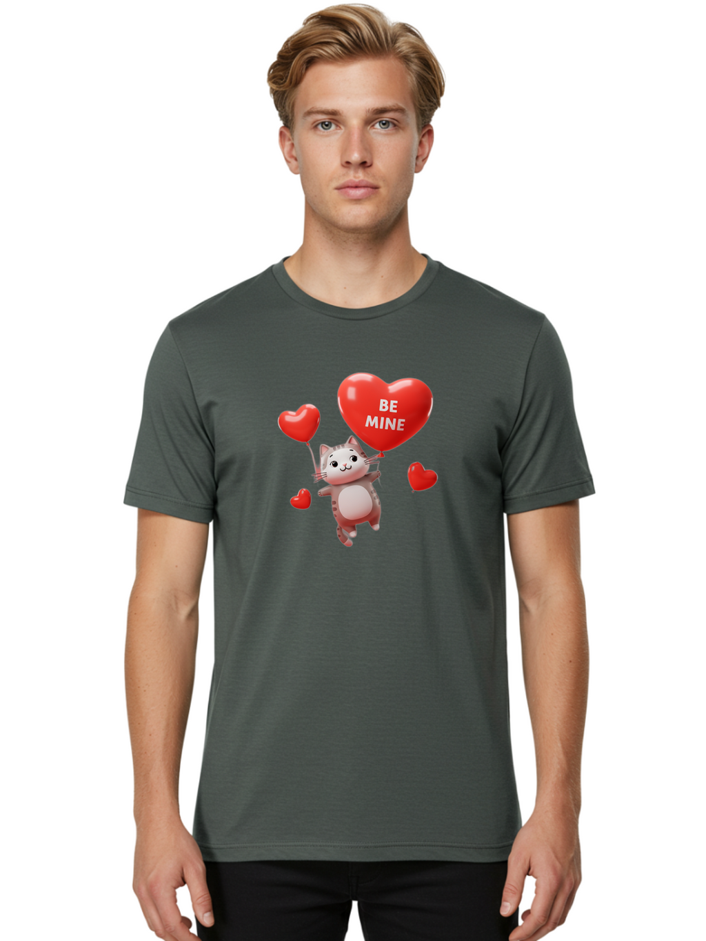 Be-Mine-Cat-1 Men'S Graphic Tee, 100% Cotton, Comfortable Casual Summer Wear, Machine Washable, Vintage Camera, Old Camera, Antique Camera, Black Camera, Classic Photography, Photography Equipment, Nostalgic Device, Film Camera, Camera Art Bah552