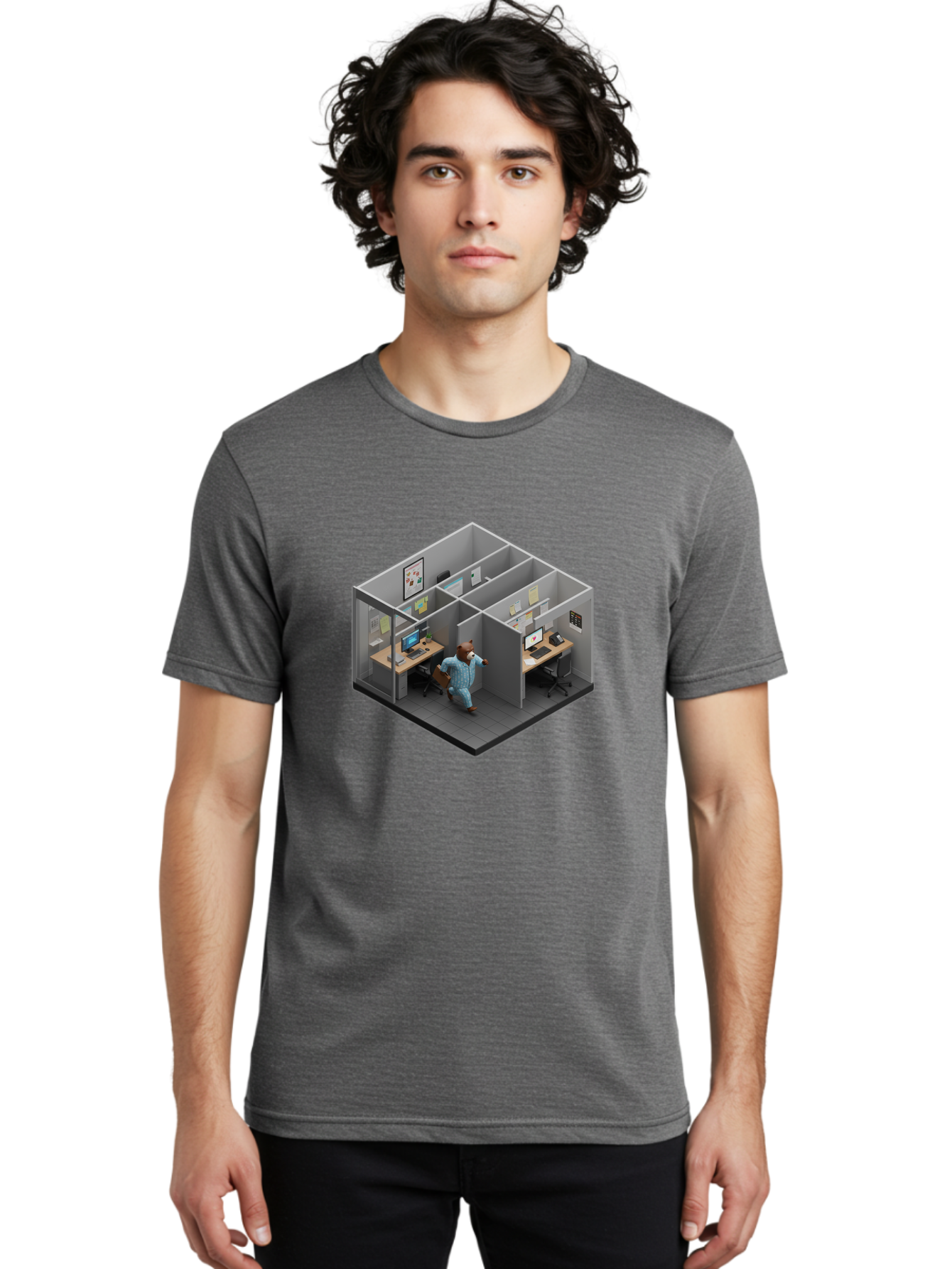 Bear-In-Office Men'S Graphic Tee, 100% Cotton, Comfortable Casual Summer Wear, Machine Washable, Vintage Camera, Old Camera, Antique Camera, Black Camera, Classic Photography, Photography Equipment, Nostalgic Device, Film Camera, Camera Art Bah567