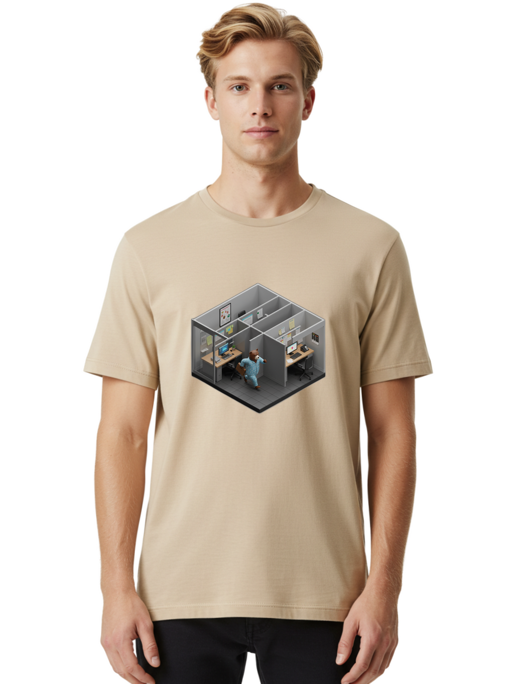 Bear-In-Office Men'S Graphic Tee, 100% Cotton, Comfortable Casual Summer Wear, Machine Washable, Vintage Camera, Old Camera, Antique Camera, Black Camera, Classic Photography, Photography Equipment, Nostalgic Device, Film Camera, Camera Art Bah567