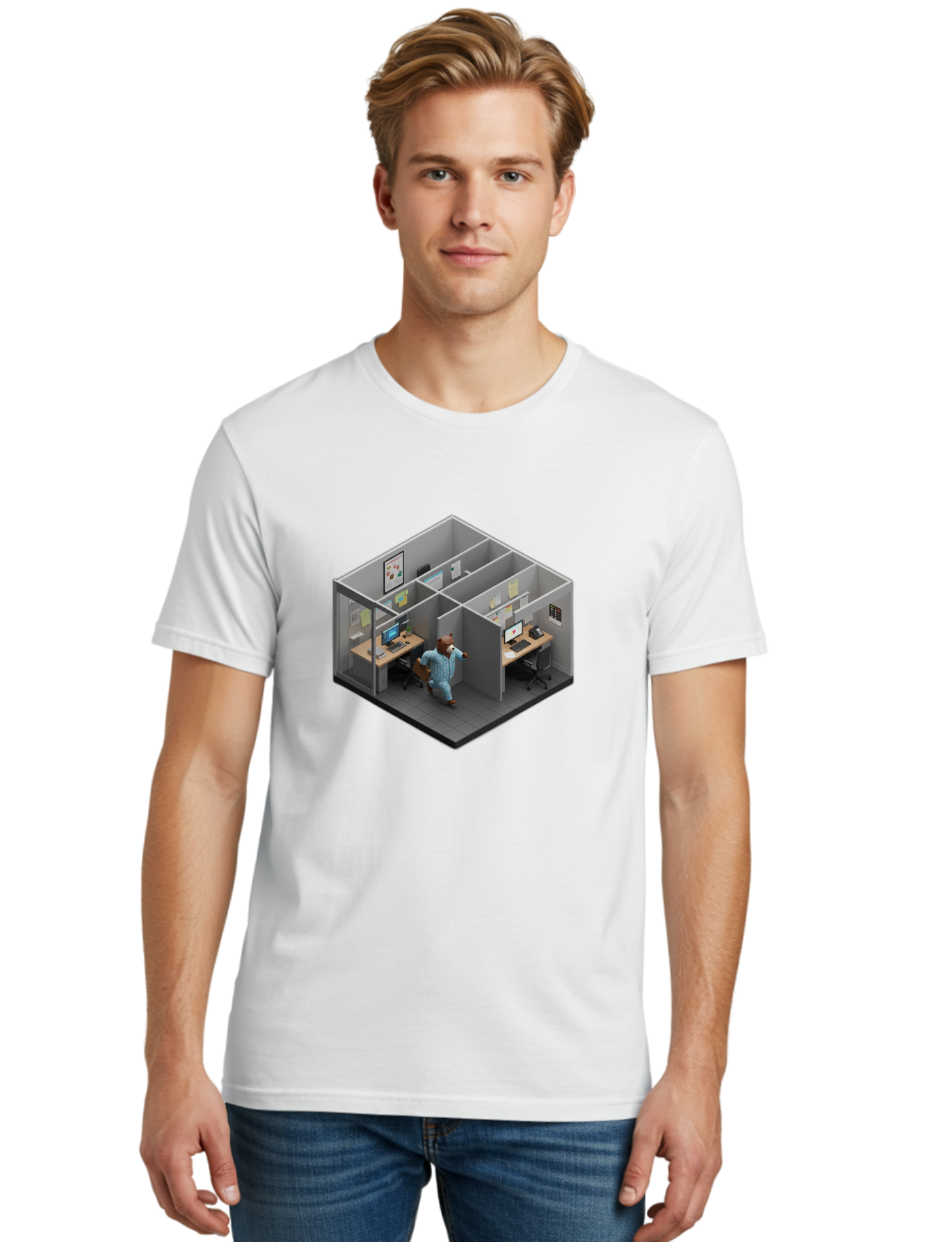 Bear-In-Office Men'S Graphic Tee, 100% Cotton, Comfortable Casual Summer Wear, Machine Washable, Vintage Camera, Old Camera, Antique Camera, Black Camera, Classic Photography, Photography Equipment, Nostalgic Device, Film Camera, Camera Art Bah567
