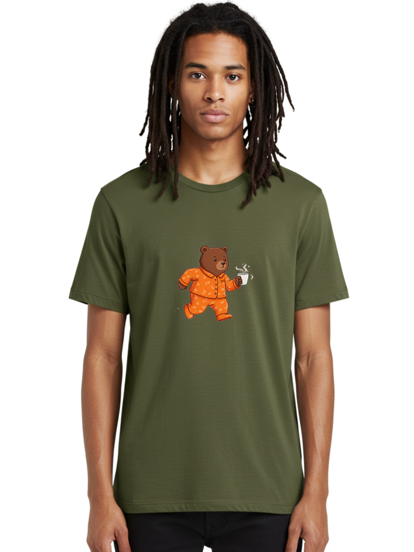Bear-In-Pajamas-1 Men'S Graphic Tee, 100% Cotton, Comfortable Casual Summer Wear, Machine Washable, Vintage Camera, Old Camera, Antique Camera, Black Camera, Classic Photography, Photography Equipment, Nostalgic Device, Film Camera, Camera Art Bah568