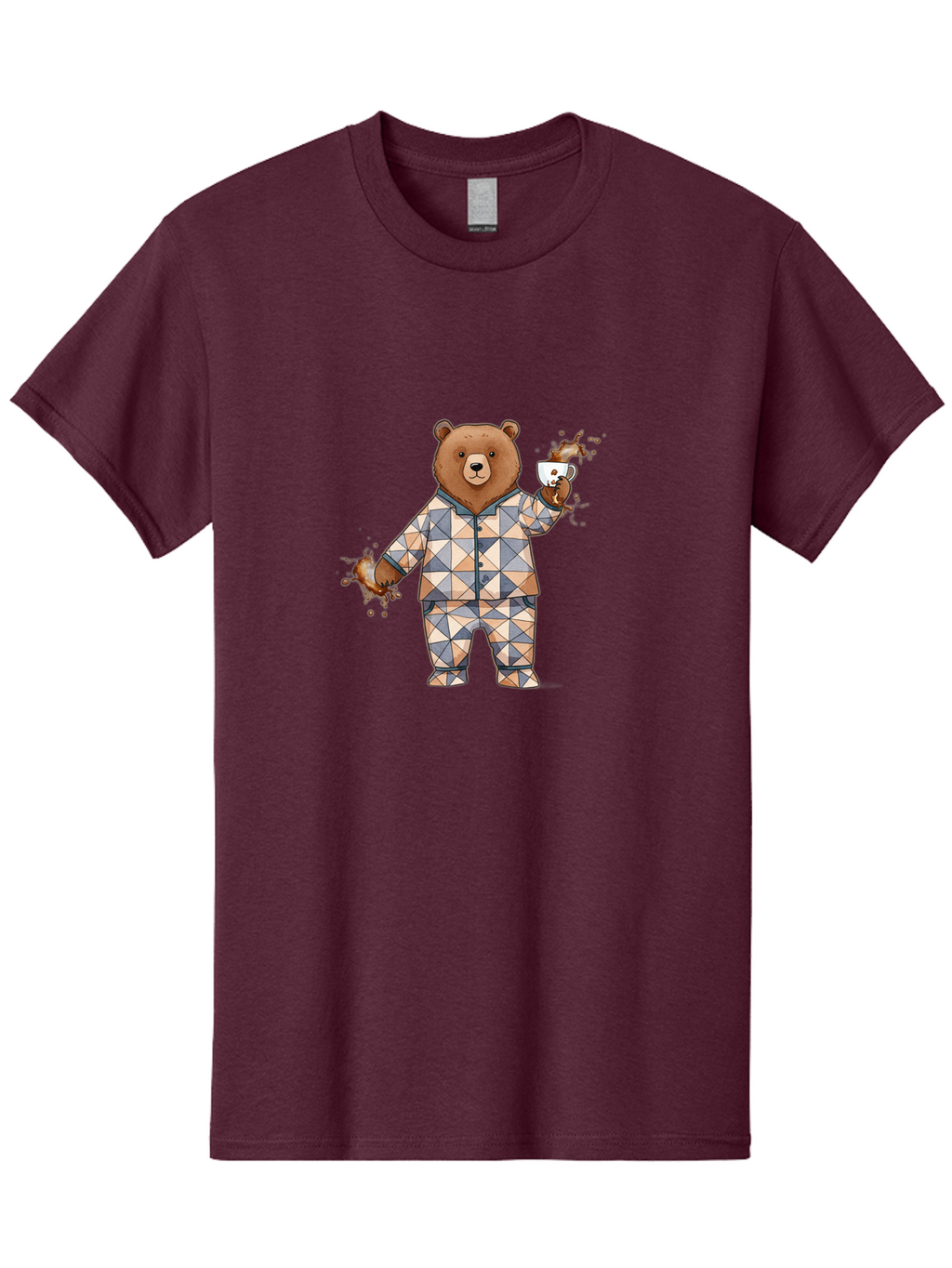 Bear-In-Pajamas-4 Men'S Graphic Tee, 100% Cotton, Comfortable Casual Summer Wear, Machine Washable, Vintage Camera, Old Camera, Antique Camera, Black Camera, Classic Photography, Photography Equipment, Nostalgic Device, Film Camera, Camera Art Bah572