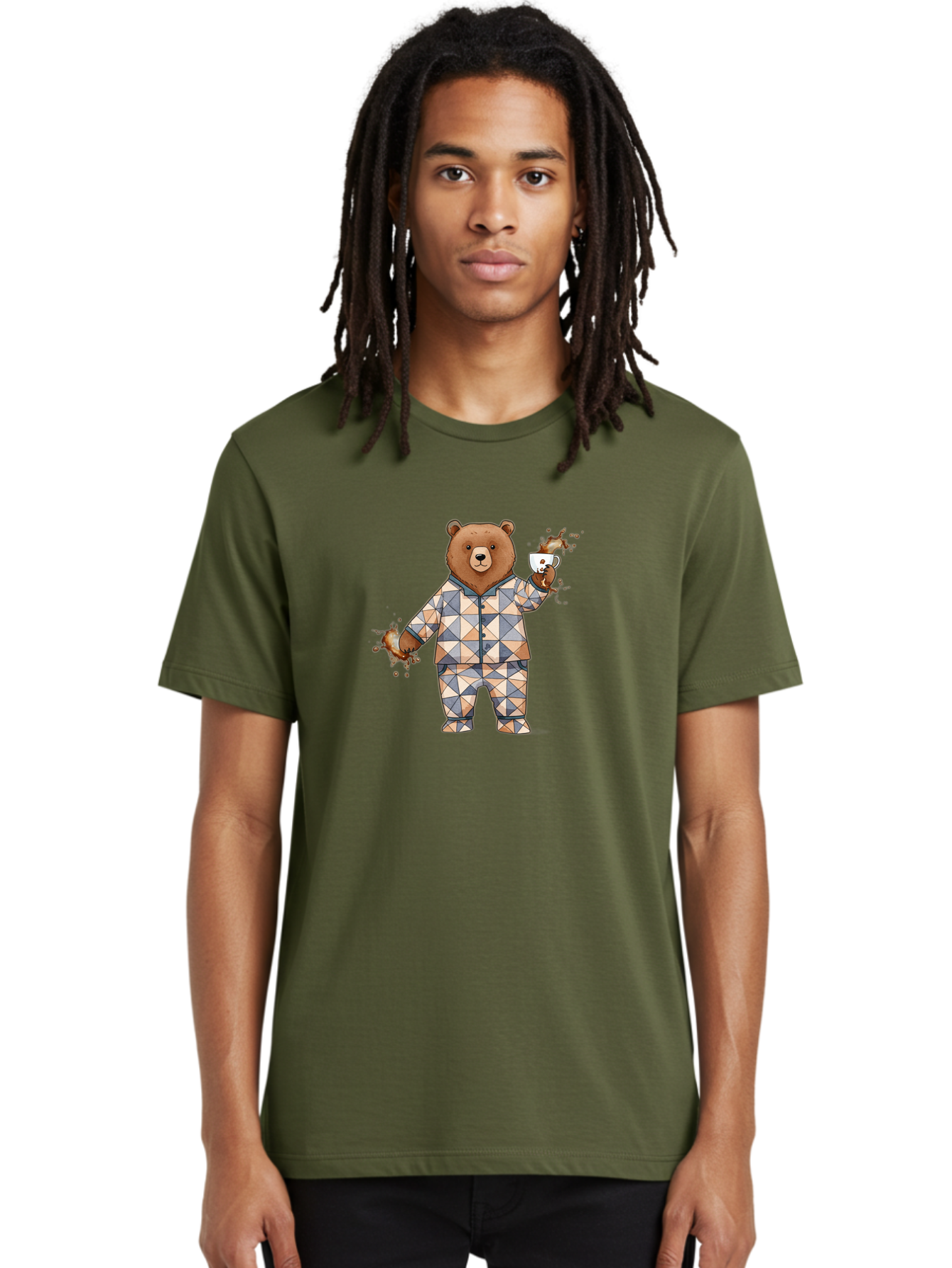 Bear-In-Pajamas-4 Men'S Graphic Tee, 100% Cotton, Comfortable Casual Summer Wear, Machine Washable, Vintage Camera, Old Camera, Antique Camera, Black Camera, Classic Photography, Photography Equipment, Nostalgic Device, Film Camera, Camera Art Bah572