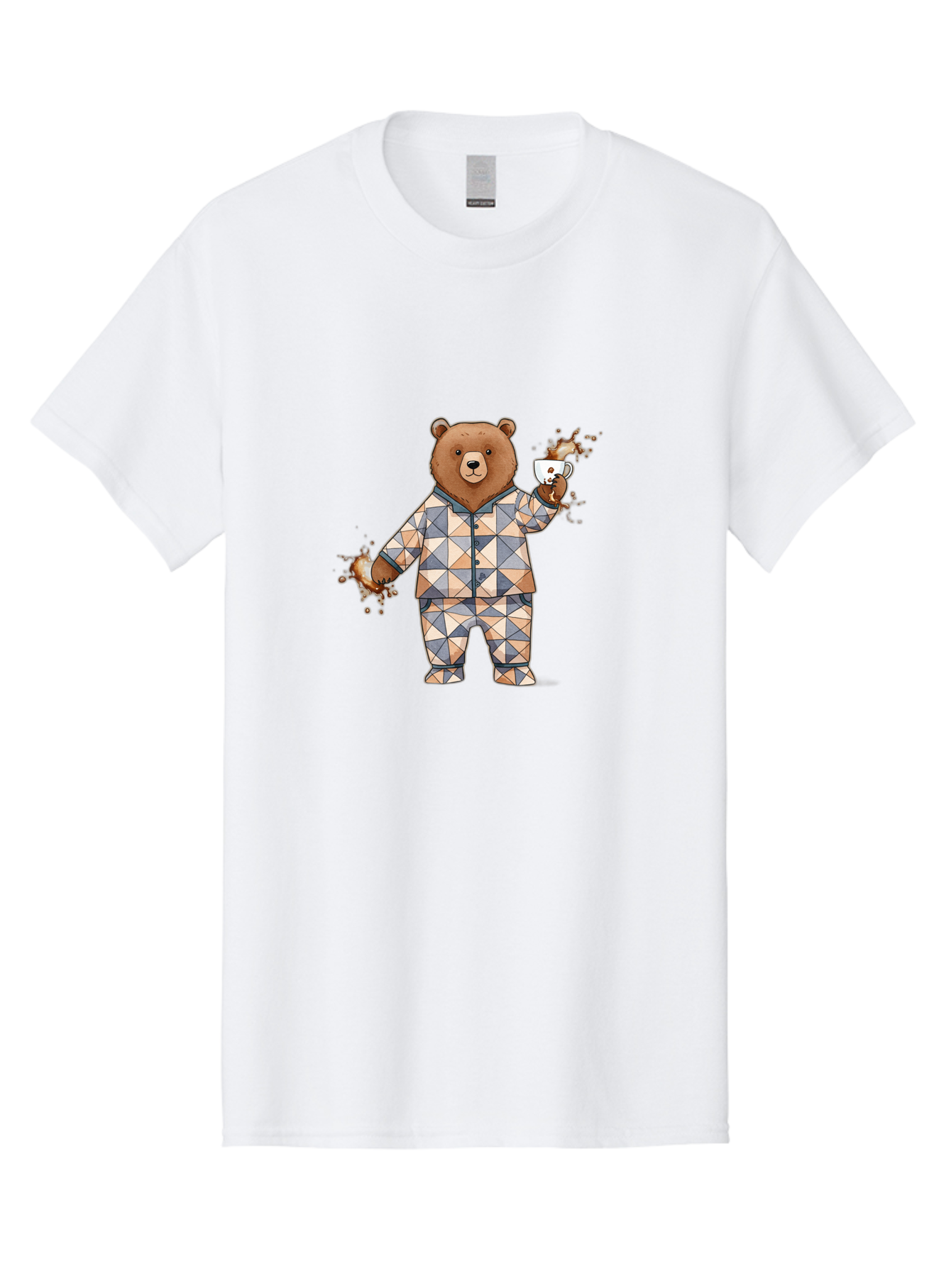 Bear-In-Pajamas-4 Men'S Graphic Tee, 100% Cotton, Comfortable Casual Summer Wear, Machine Washable, Vintage Camera, Old Camera, Antique Camera, Black Camera, Classic Photography, Photography Equipment, Nostalgic Device, Film Camera, Camera Art Bah572