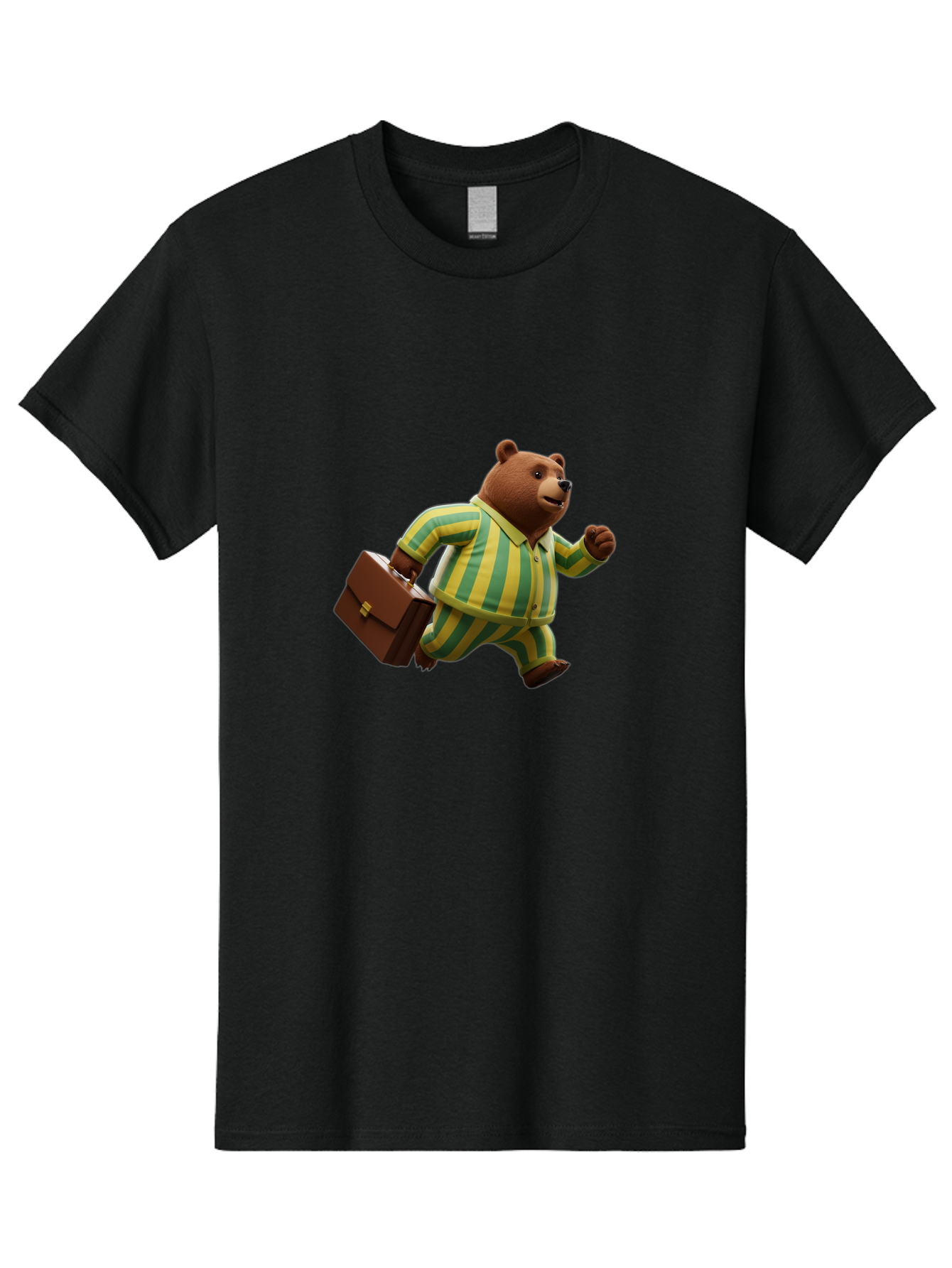 Bear-In-Pajamas-5 Men'S Graphic Tee, 100% Cotton, Comfortable Casual Summer Wear, Machine Washable, Vintage Camera, Old Camera, Antique Camera, Black Camera, Classic Photography, Photography Equipment, Nostalgic Device, Film Camera, Camera Art Bah573