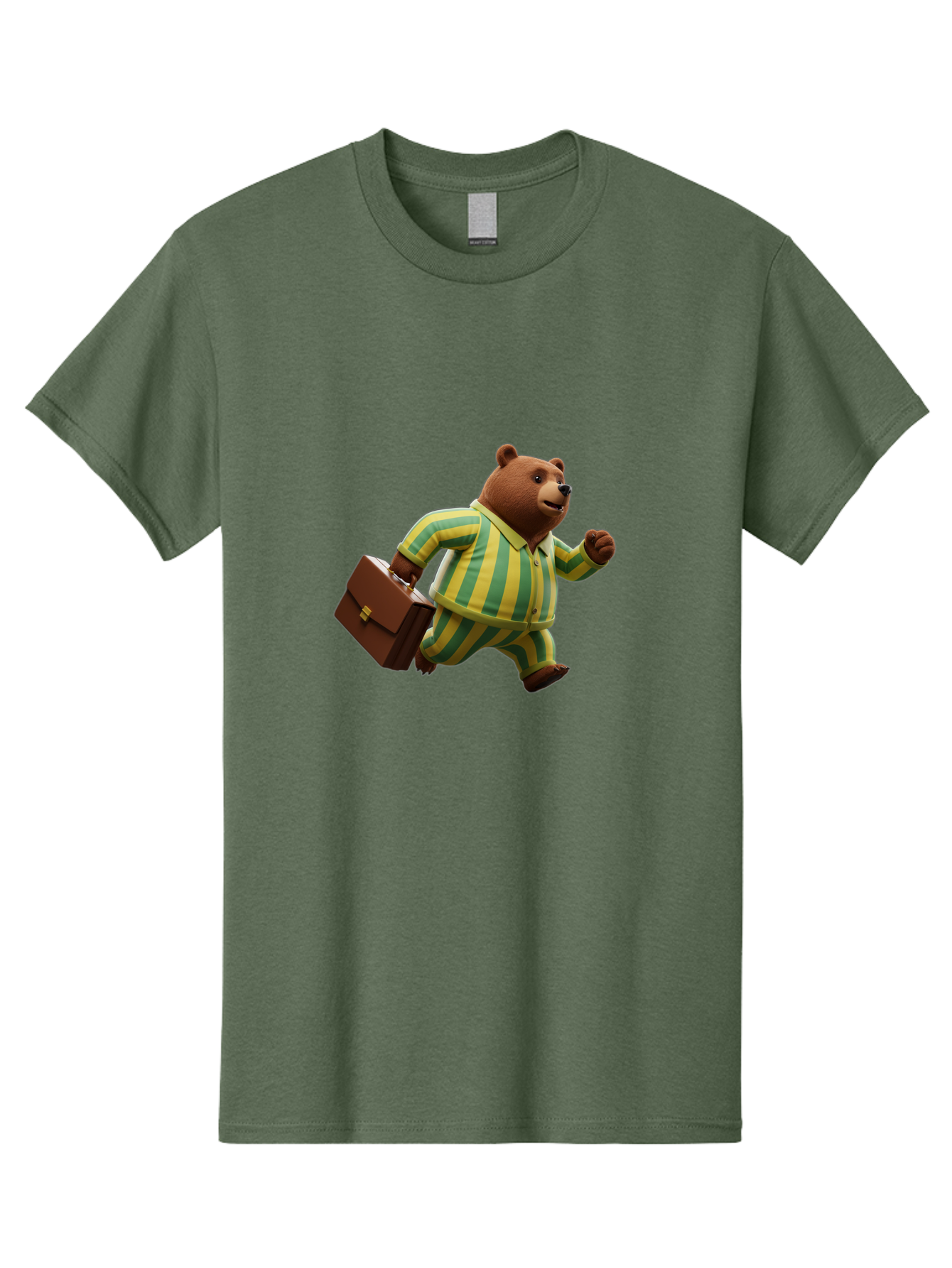 Bear-In-Pajamas-5 Men'S Graphic Tee, 100% Cotton, Comfortable Casual Summer Wear, Machine Washable, Vintage Camera, Old Camera, Antique Camera, Black Camera, Classic Photography, Photography Equipment, Nostalgic Device, Film Camera, Camera Art Bah573