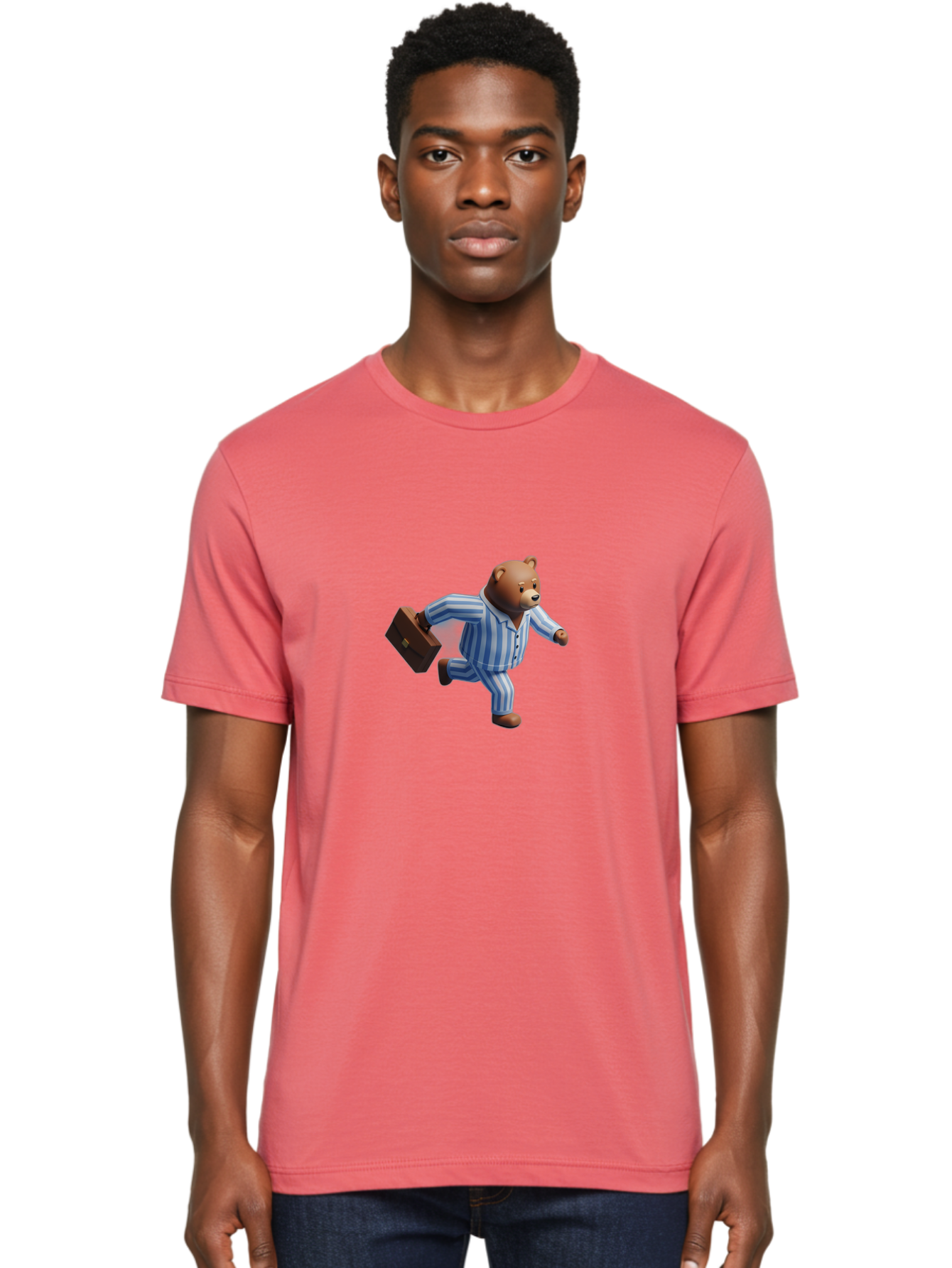 Bear-In-Pajamas-7 Men'S Graphic Tee, 100% Cotton, Comfortable Casual Summer Wear, Machine Washable, Vintage Camera, Old Camera, Antique Camera, Black Camera, Classic Photography, Photography Equipment, Nostalgic Device, Film Camera, Camera Art Bah575