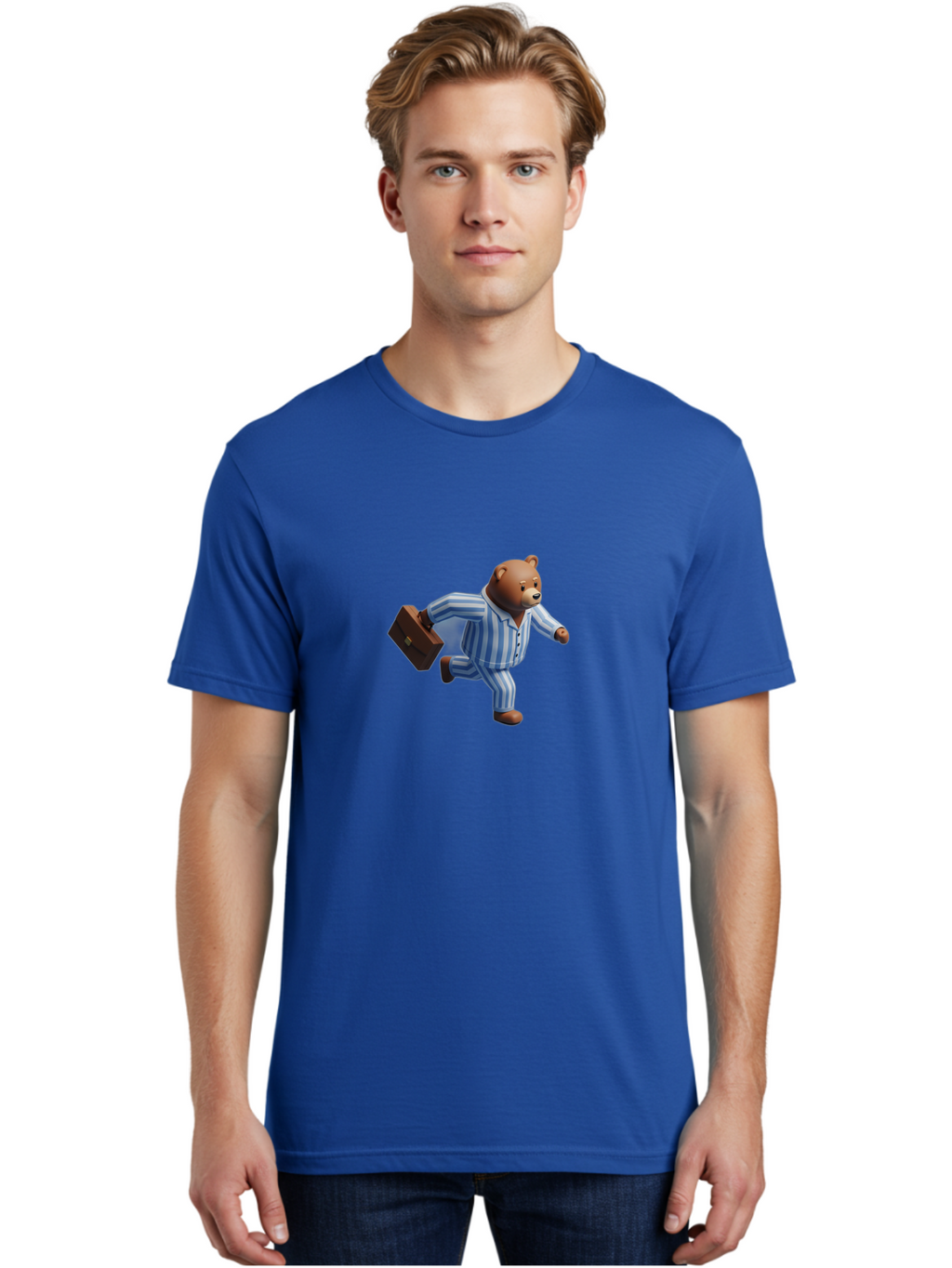 Bear-In-Pajamas-7 Men'S Graphic Tee, 100% Cotton, Comfortable Casual Summer Wear, Machine Washable, Vintage Camera, Old Camera, Antique Camera, Black Camera, Classic Photography, Photography Equipment, Nostalgic Device, Film Camera, Camera Art Bah575
