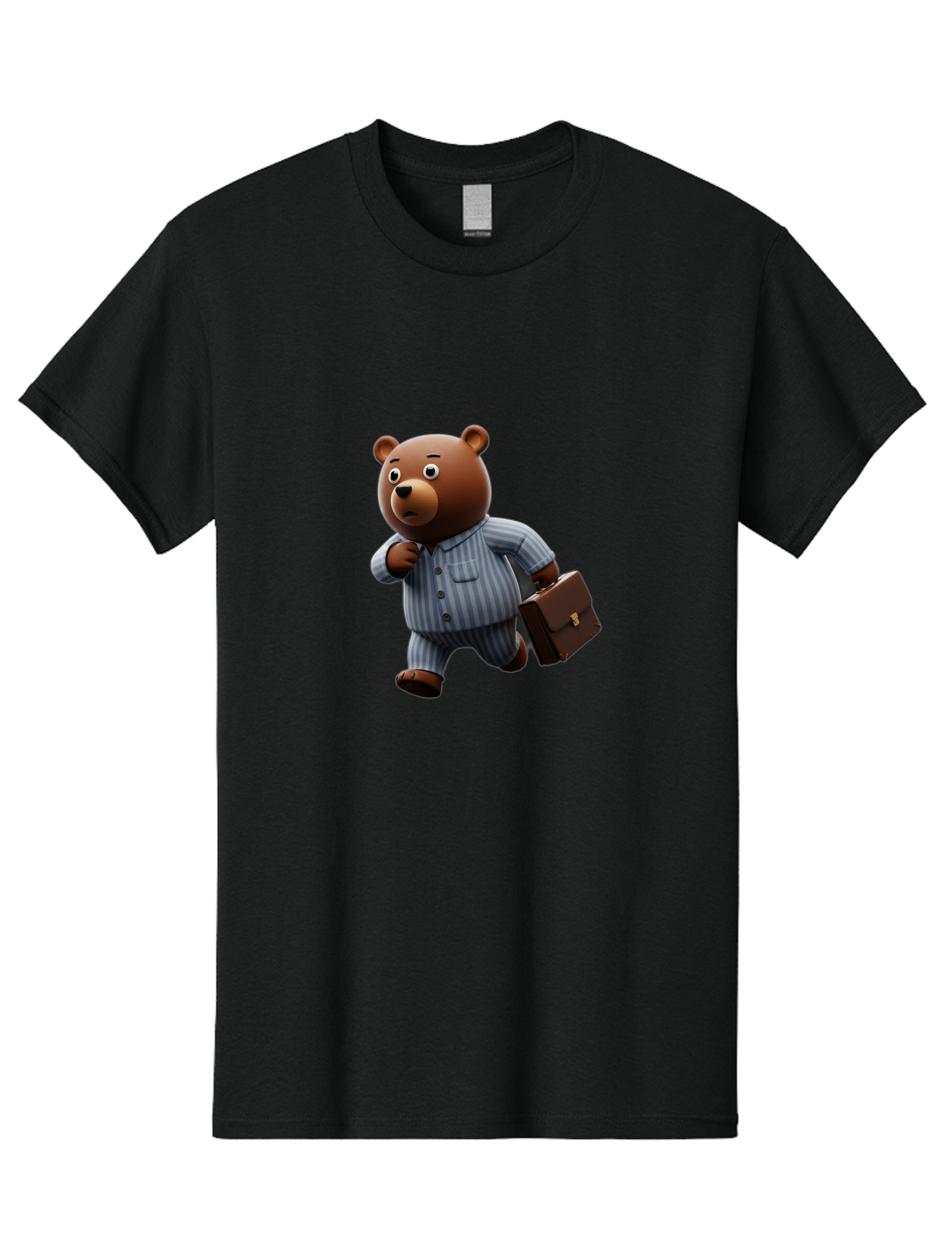 Bear-In-Pajamas-9 Men'S Graphic Tee, 100% Cotton, Comfortable Casual Summer Wear, Machine Washable, Vintage Camera, Old Camera, Antique Camera, Black Camera, Classic Photography, Photography Equipment, Nostalgic Device, Film Camera, Camera Art Bah577