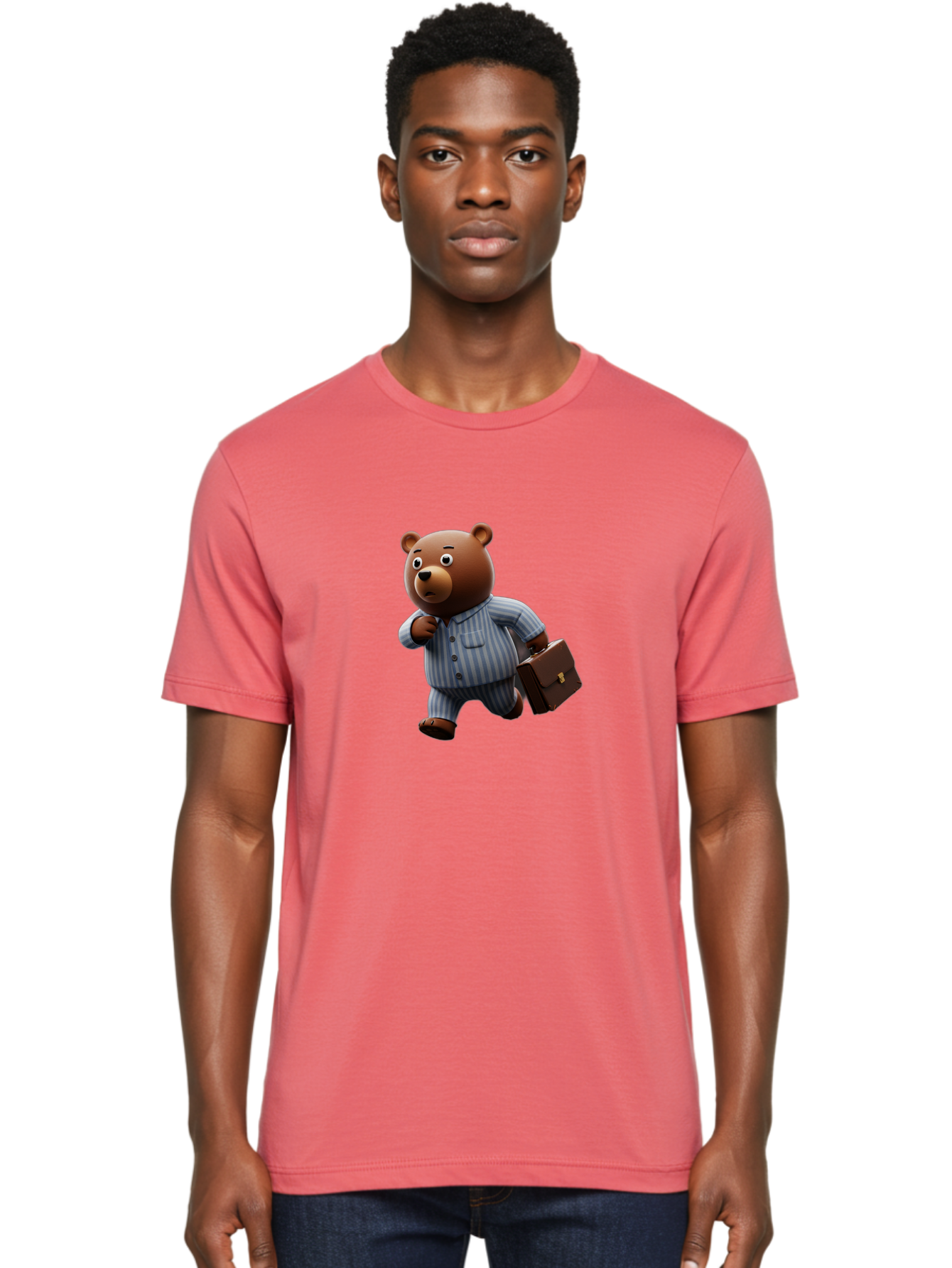 Bear-In-Pajamas-9 Men'S Graphic Tee, 100% Cotton, Comfortable Casual Summer Wear, Machine Washable, Vintage Camera, Old Camera, Antique Camera, Black Camera, Classic Photography, Photography Equipment, Nostalgic Device, Film Camera, Camera Art Bah577