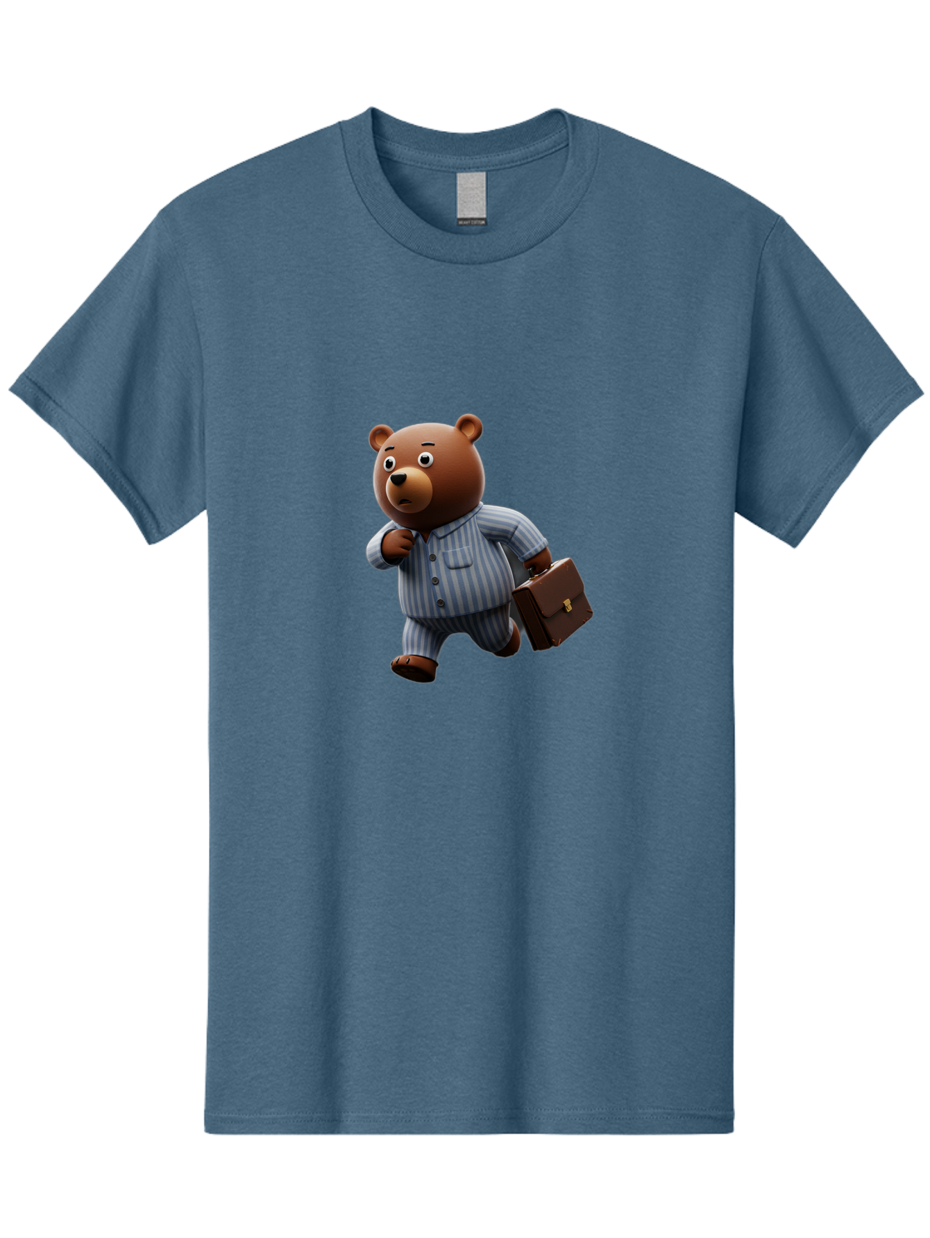 Bear-In-Pajamas-9 Men'S Graphic Tee, 100% Cotton, Comfortable Casual Summer Wear, Machine Washable, Vintage Camera, Old Camera, Antique Camera, Black Camera, Classic Photography, Photography Equipment, Nostalgic Device, Film Camera, Camera Art Bah577