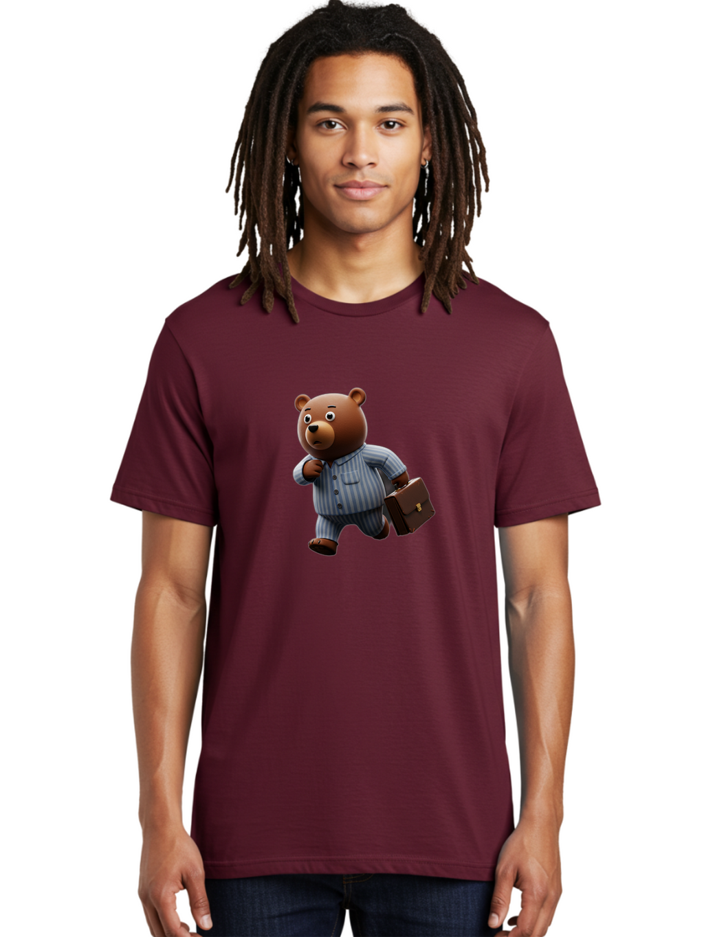 Bear-In-Pajamas-9 Men'S Graphic Tee, 100% Cotton, Comfortable Casual Summer Wear, Machine Washable, Vintage Camera, Old Camera, Antique Camera, Black Camera, Classic Photography, Photography Equipment, Nostalgic Device, Film Camera, Camera Art Bah577