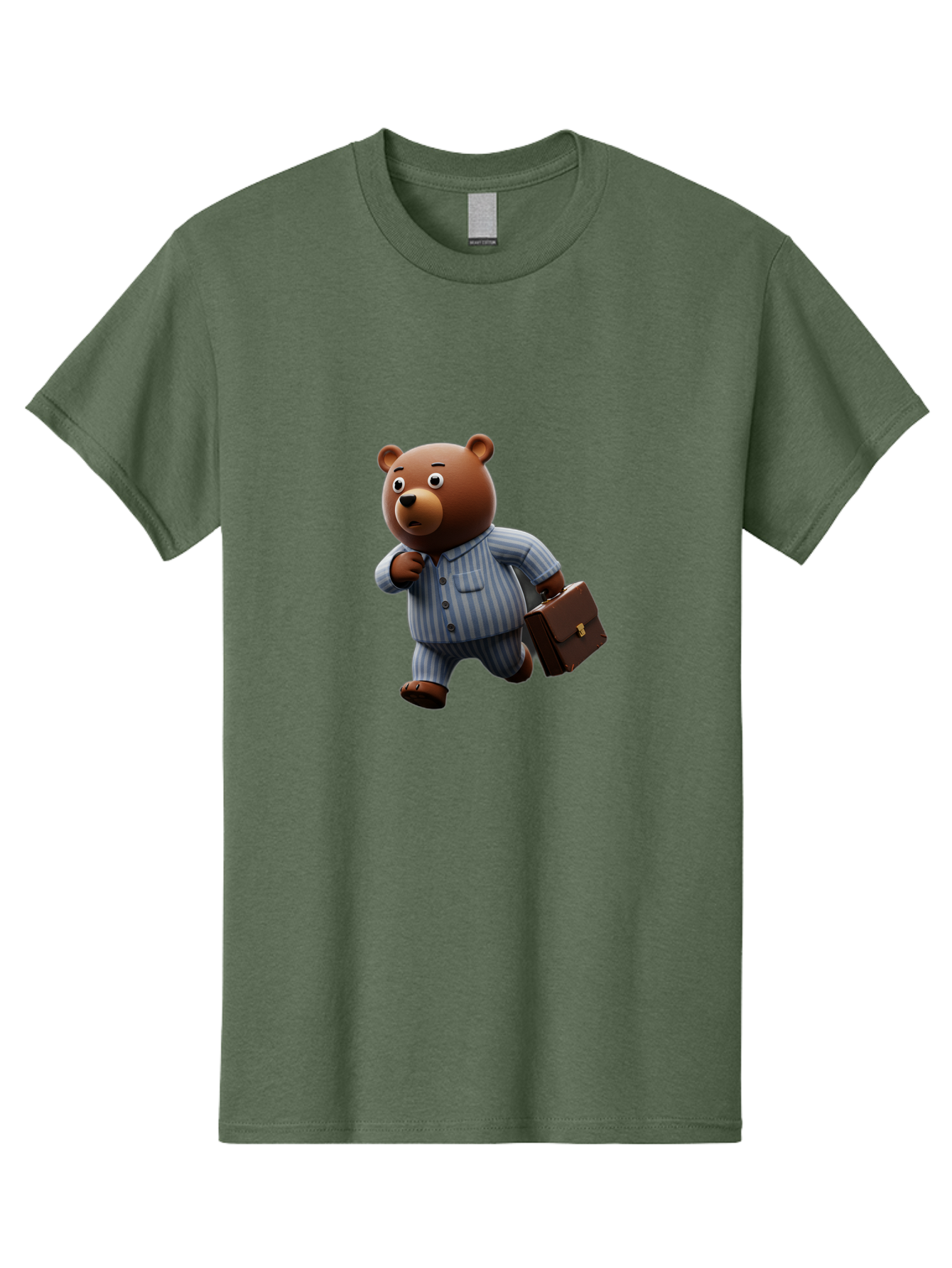 Bear-In-Pajamas-9 Men'S Graphic Tee, 100% Cotton, Comfortable Casual Summer Wear, Machine Washable, Vintage Camera, Old Camera, Antique Camera, Black Camera, Classic Photography, Photography Equipment, Nostalgic Device, Film Camera, Camera Art Bah577