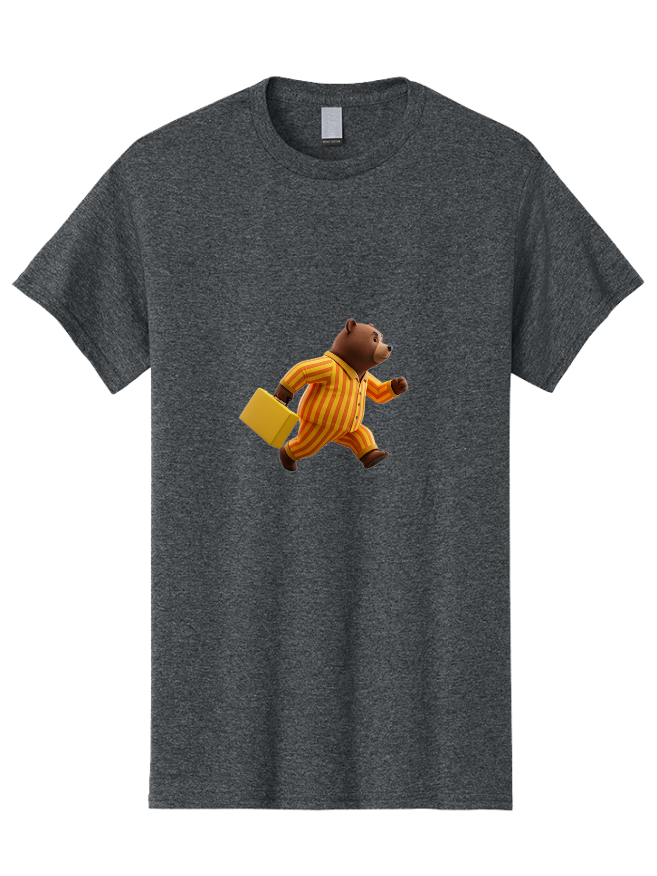 Bear-In-Pajamas-With-Briefcase Men'S Graphic Tee, 100% Cotton, Comfortable Casual Summer Wear, Machine Washable, Vintage Camera, Old Camera, Antique Camera, Black Camera, Classic Photography, Photography Equipment, Nostalgic Device, Bah578