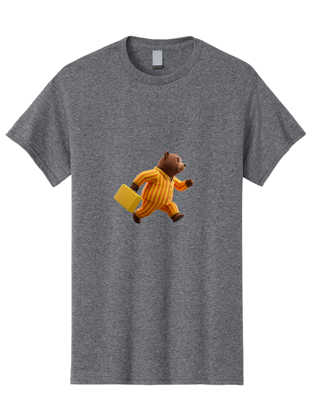 Bear-In-Pajamas-With-Briefcase Men'S Graphic Tee, 100% Cotton, Comfortable Casual Summer Wear, Machine Washable, Vintage Camera, Old Camera, Antique Camera, Black Camera, Classic Photography, Photography Equipment, Nostalgic Device, Bah578