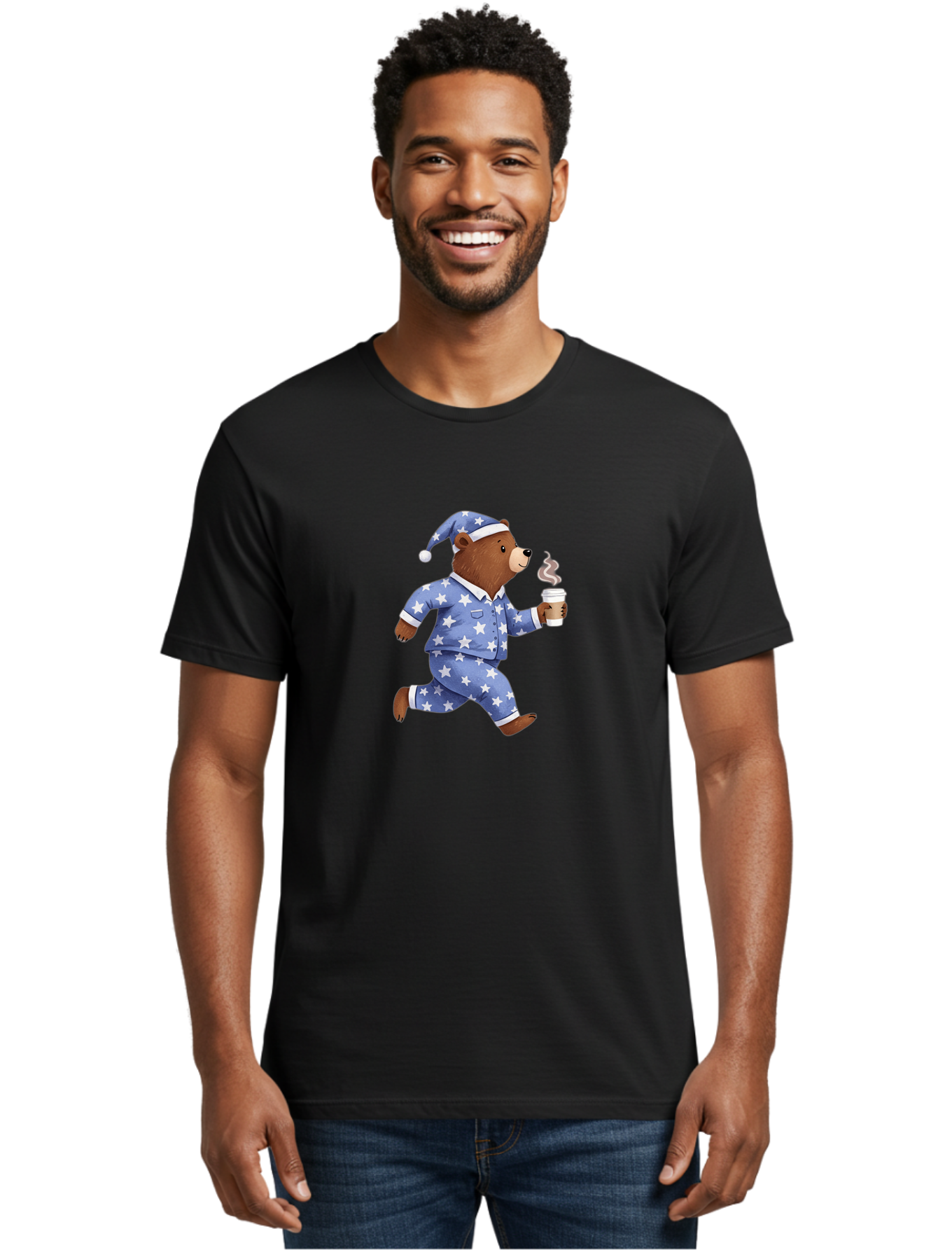 Bear-In-Pajamas Men'S Graphic Tee, 100% Cotton, Comfortable Casual Summer Wear, Machine Washable, Vintage Camera, Old Camera, Antique Camera, Black Camera, Classic Photography, Photography Equipment, Nostalgic Device, Film Camera, Camera Art Bah579