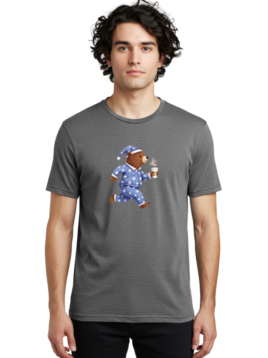 Bear-In-Pajamas Men'S Graphic Tee, 100% Cotton, Comfortable Casual Summer Wear, Machine Washable, Vintage Camera, Old Camera, Antique Camera, Black Camera, Classic Photography, Photography Equipment, Nostalgic Device, Film Camera, Camera Art Bah579
