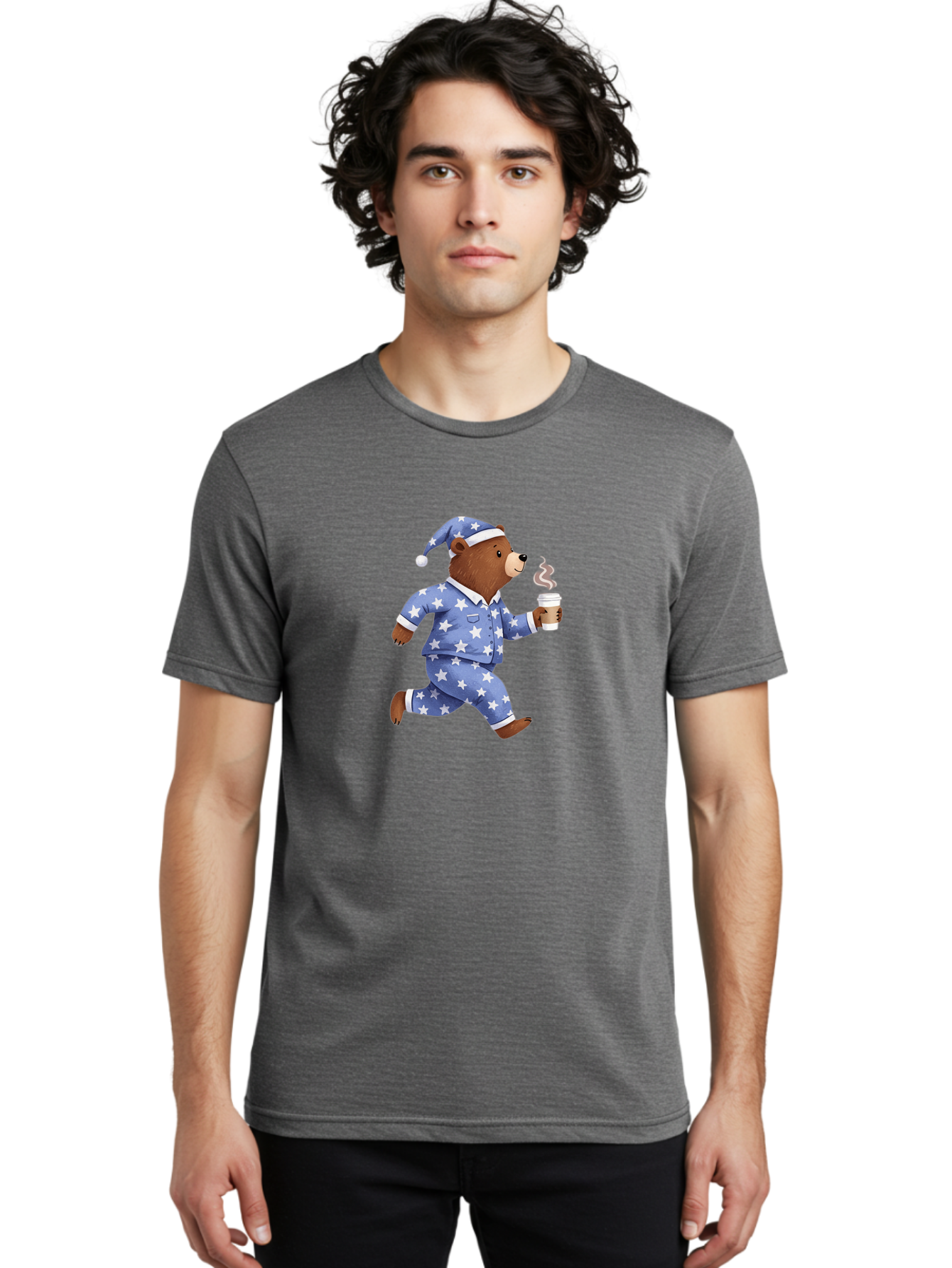 Bear-In-Pajamas Men'S Graphic Tee, 100% Cotton, Comfortable Casual Summer Wear, Machine Washable, Vintage Camera, Old Camera, Antique Camera, Black Camera, Classic Photography, Photography Equipment, Nostalgic Device, Film Camera, Camera Art Bah579