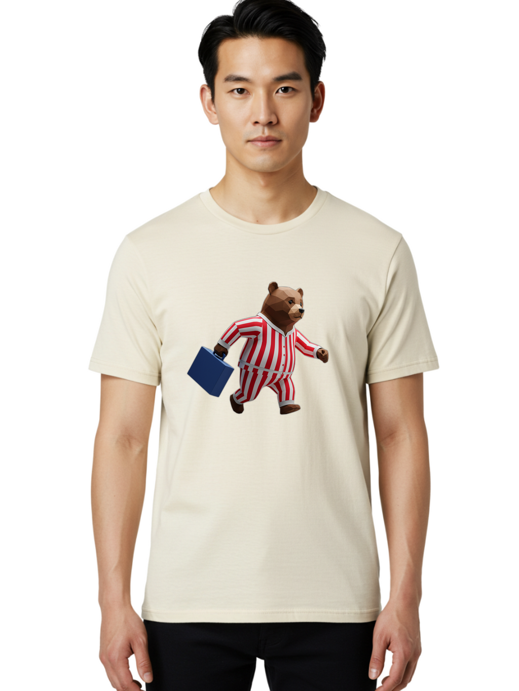 Bear-In-Striped-Pajamas-2 Men'S Graphic Tee, 100% Cotton, Comfortable Casual Summer Wear, Machine Washable, Vintage Camera, Old Camera, Antique Camera, Black Camera, Classic Photography, Photography Equipment, Nostalgic Device, Film Camera, Bah581