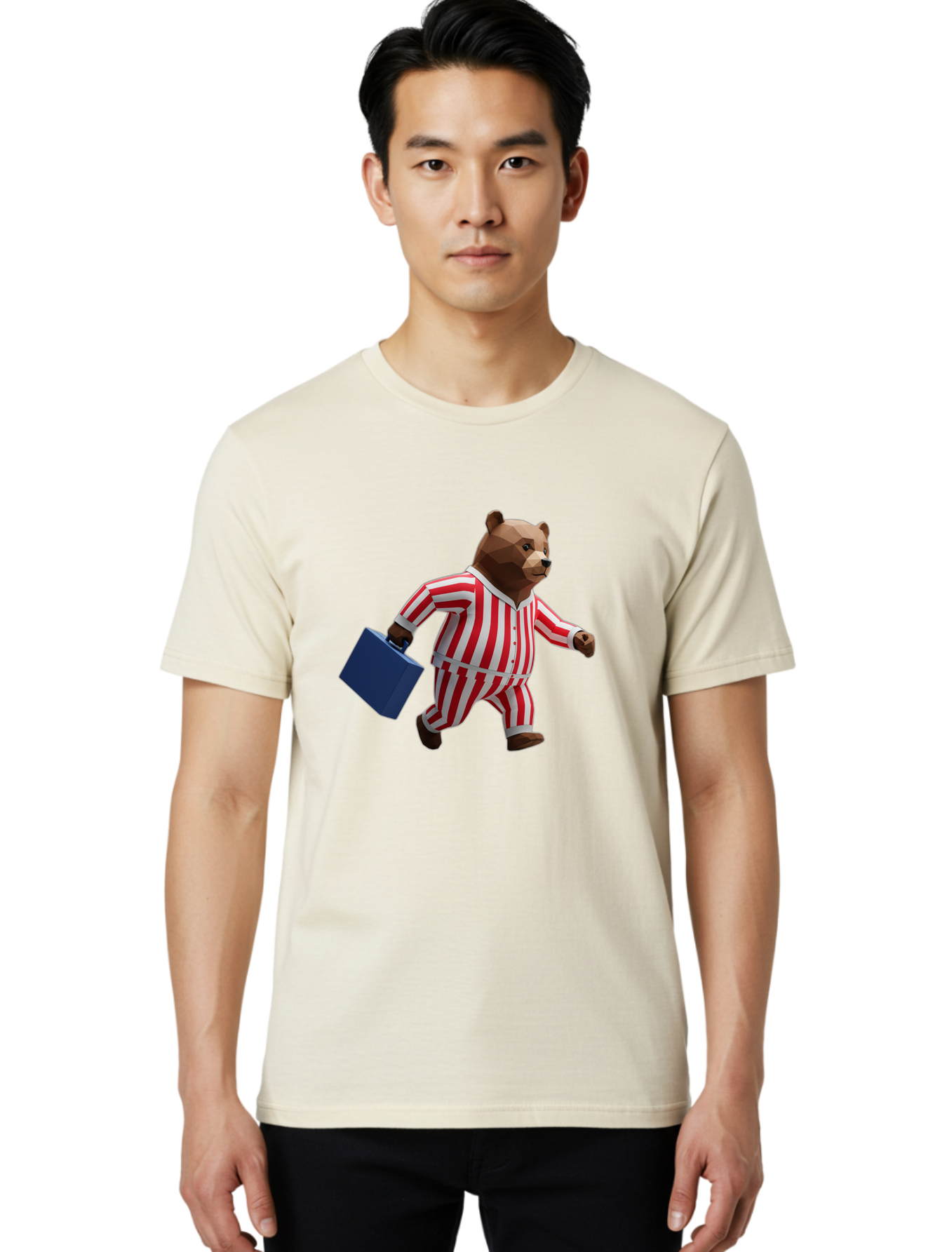 Bear-In-Striped-Pajamas-2 Men'S Graphic Tee, 100% Cotton, Comfortable Casual Summer Wear, Machine Washable, Vintage Camera, Old Camera, Antique Camera, Black Camera, Classic Photography, Photography Equipment, Nostalgic Device, Film Camera, Bah581