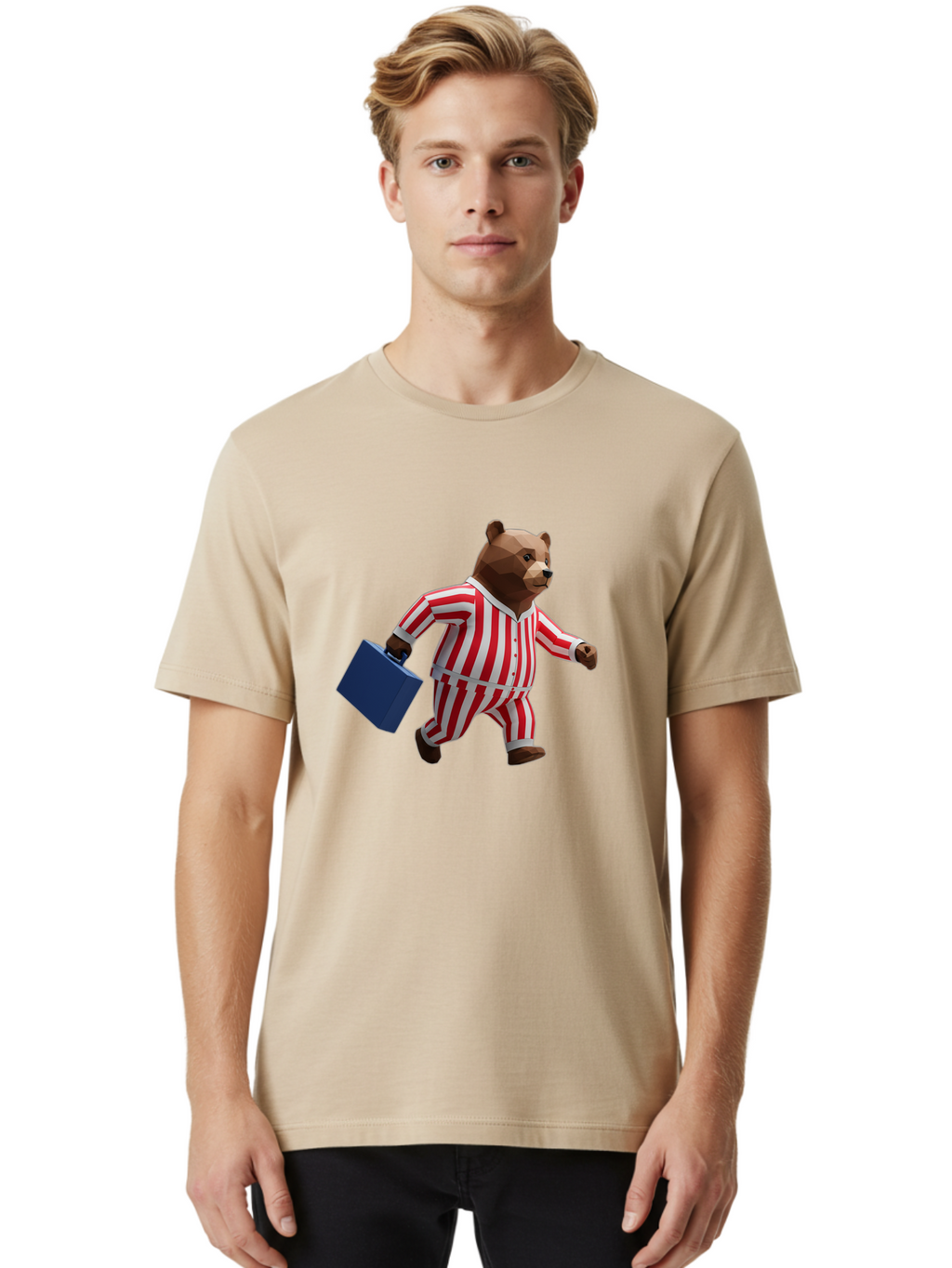 Bear-In-Striped-Pajamas-2 Men'S Graphic Tee, 100% Cotton, Comfortable Casual Summer Wear, Machine Washable, Vintage Camera, Old Camera, Antique Camera, Black Camera, Classic Photography, Photography Equipment, Nostalgic Device, Film Camera, Bah581