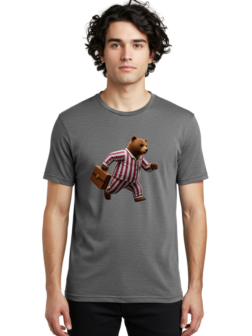 Bear-In-Striped-Pajamas-3 Men'S Graphic Tee, 100% Cotton, Comfortable Casual Summer Wear, Machine Washable, Vintage Camera, Old Camera, Antique Camera, Black Camera, Classic Photography, Photography Equipment, Nostalgic Device, Film Camera, Bah582