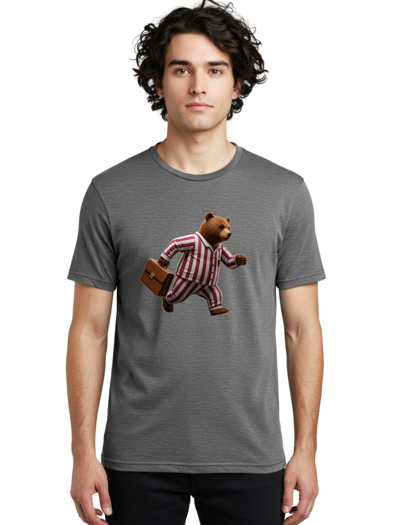 Bear-In-Striped-Pajamas-3 Men'S Graphic Tee, 100% Cotton, Comfortable Casual Summer Wear, Machine Washable, Vintage Camera, Old Camera, Antique Camera, Black Camera, Classic Photography, Photography Equipment, Nostalgic Device, Film Camera, Bah582