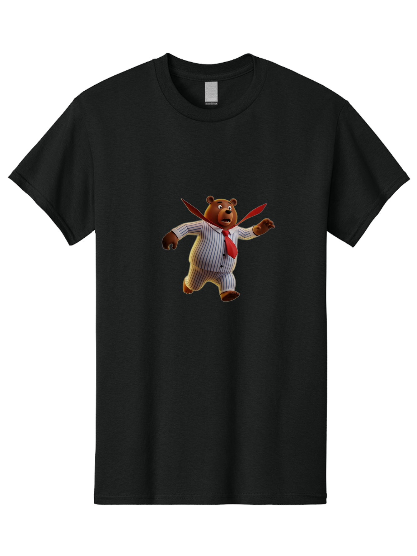 Bear-In-Suit Men'S Graphic Tee, 100% Cotton, Comfortable Casual Summer Wear, Machine Washable, Vintage Camera, Old Camera, Antique Camera, Black Camera, Classic Photography, Photography Equipment, Nostalgic Device, Film Camera, Camera Art Bah585